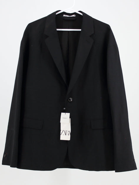 Shop Zara Oversized Blazer in Black | Thriftezee