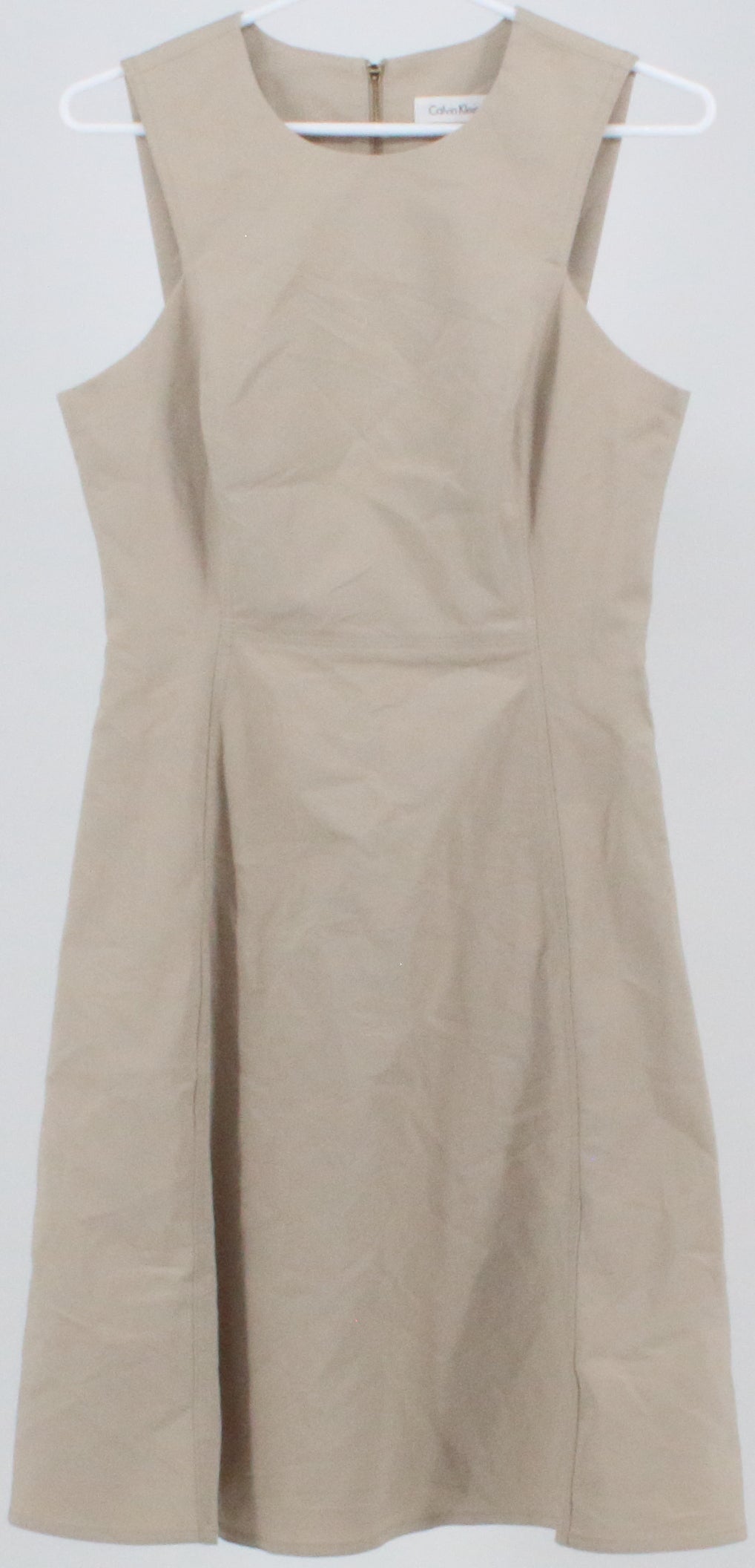 Calvin Klein Beige Sleeveless Short Dress