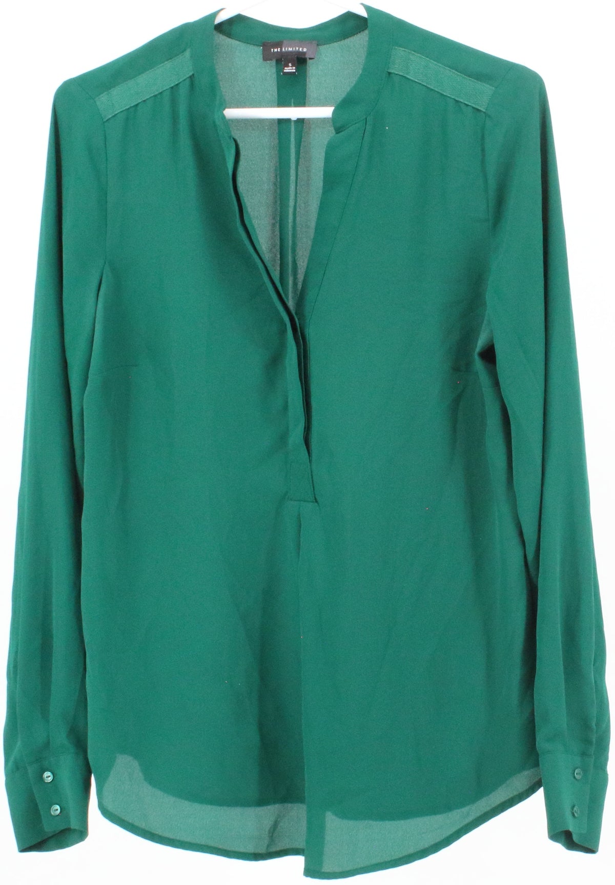 The Limited Green Long Sleeve Blouse