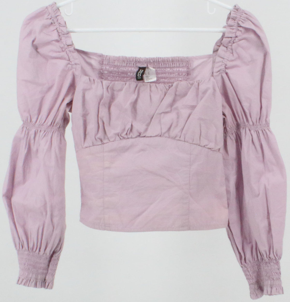 Divided H&M Light Pink Cropped Top
