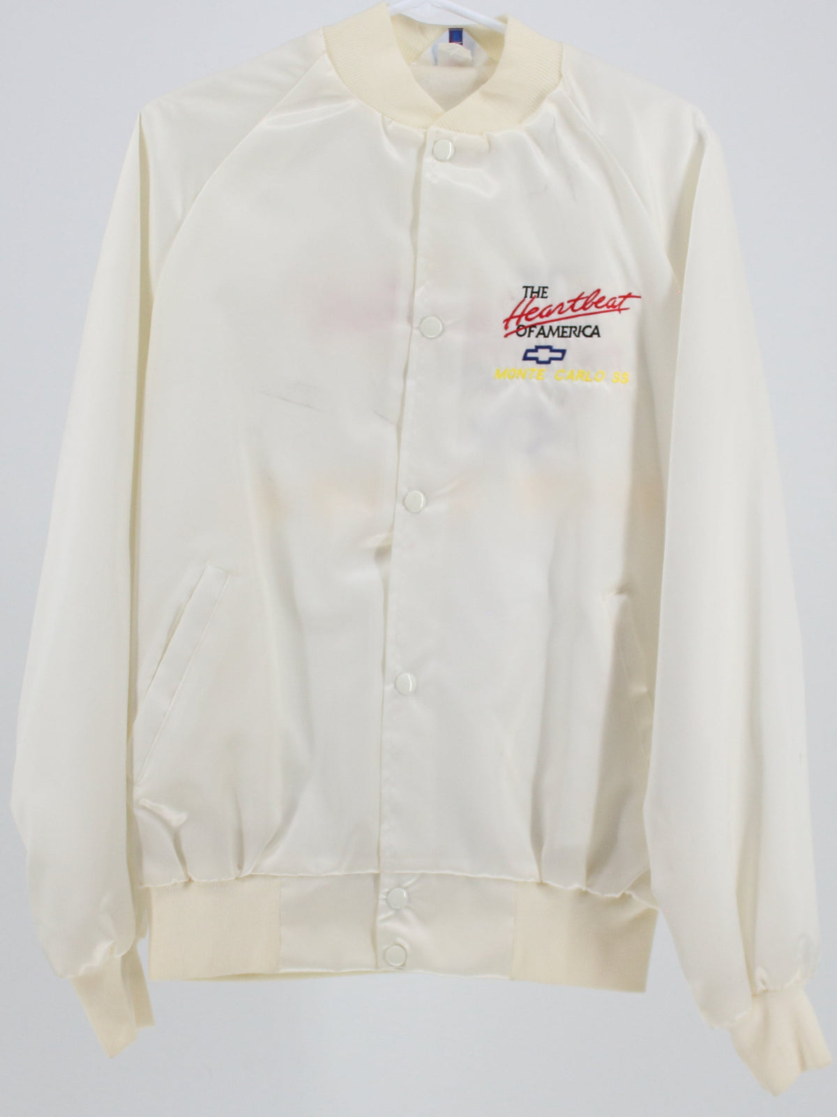 The Heartbeat of American Satin Monte Carlo Bomber Jacket