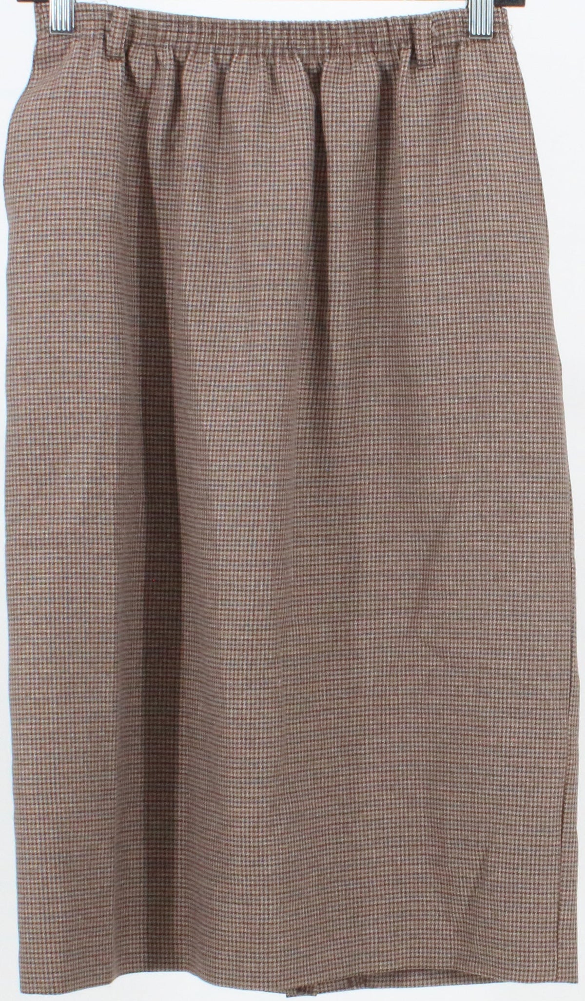 Alfred Dunner Brown Plaid Mid Skirt