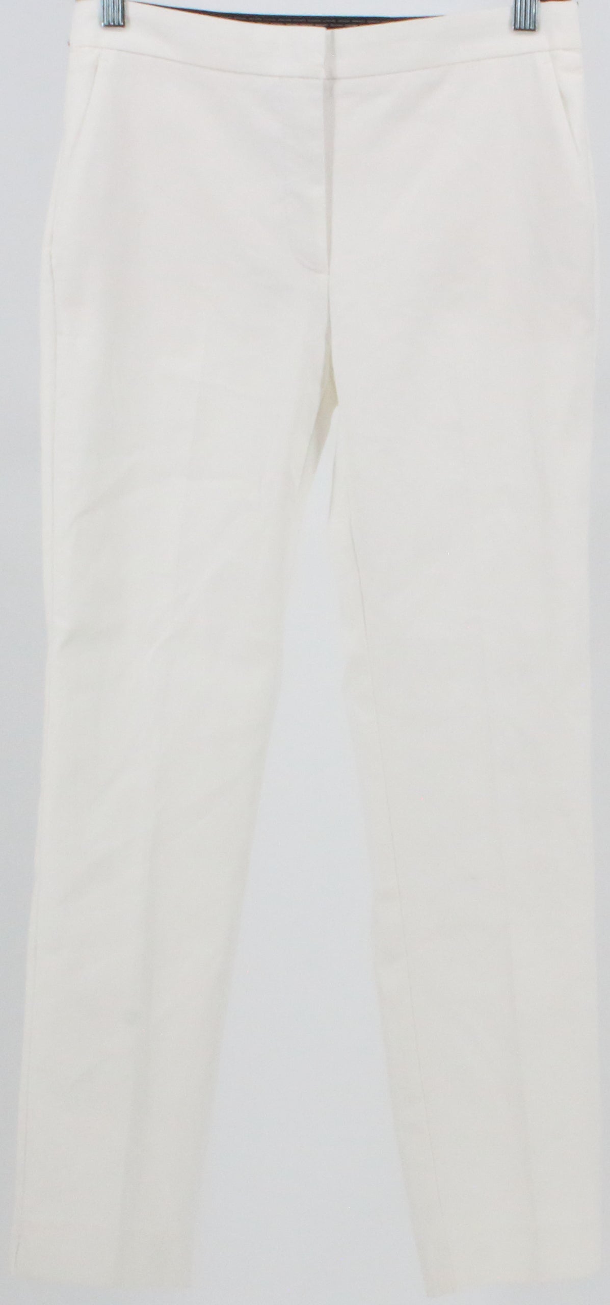 Zara White Back Elastic Waist Pants