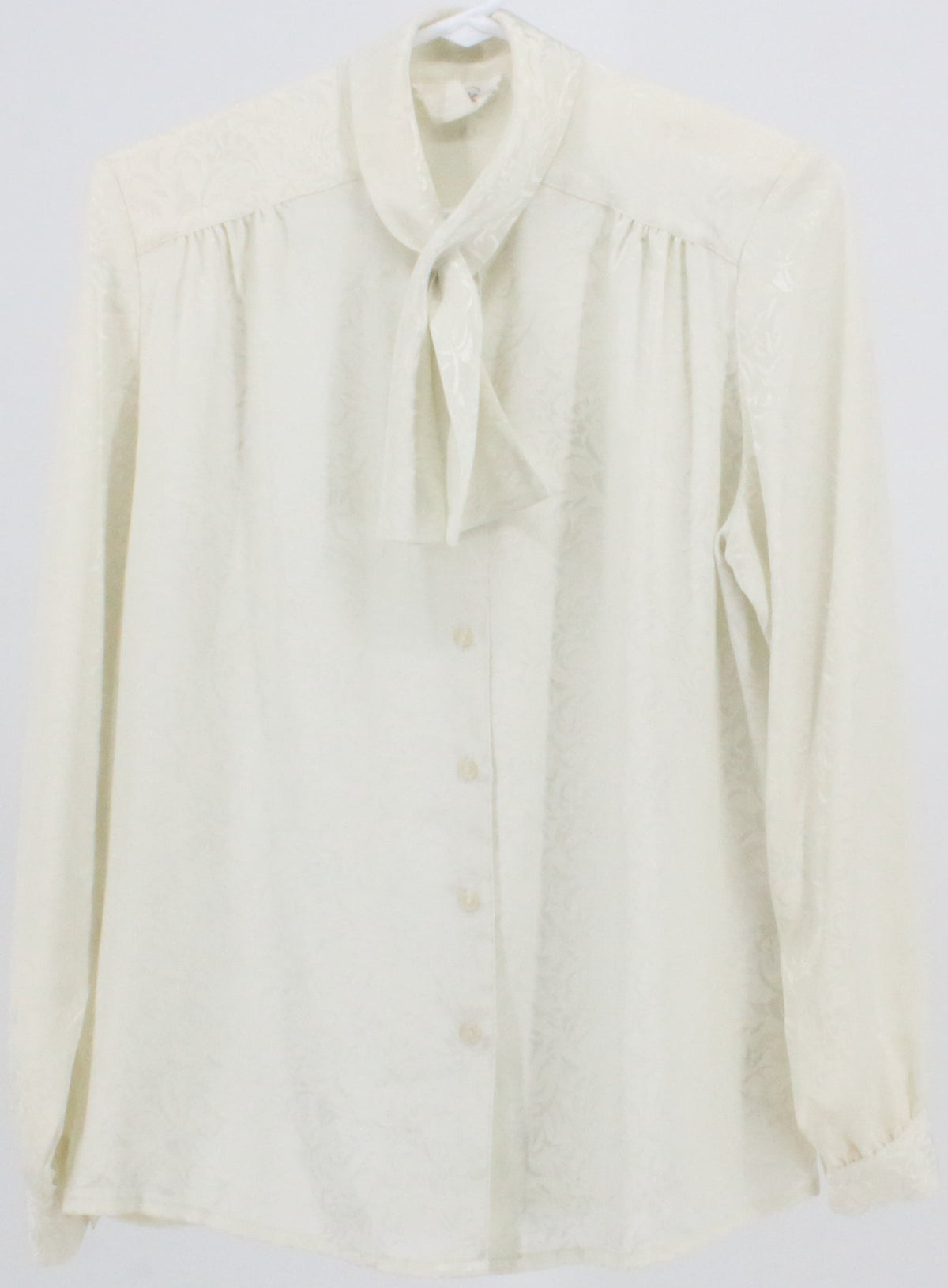 Tan Flay Off White Tie Blouse