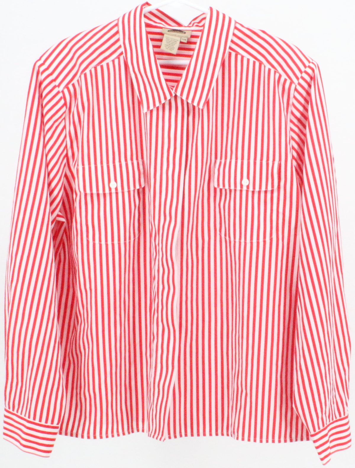Mark Reed Red and White Striped Shirt