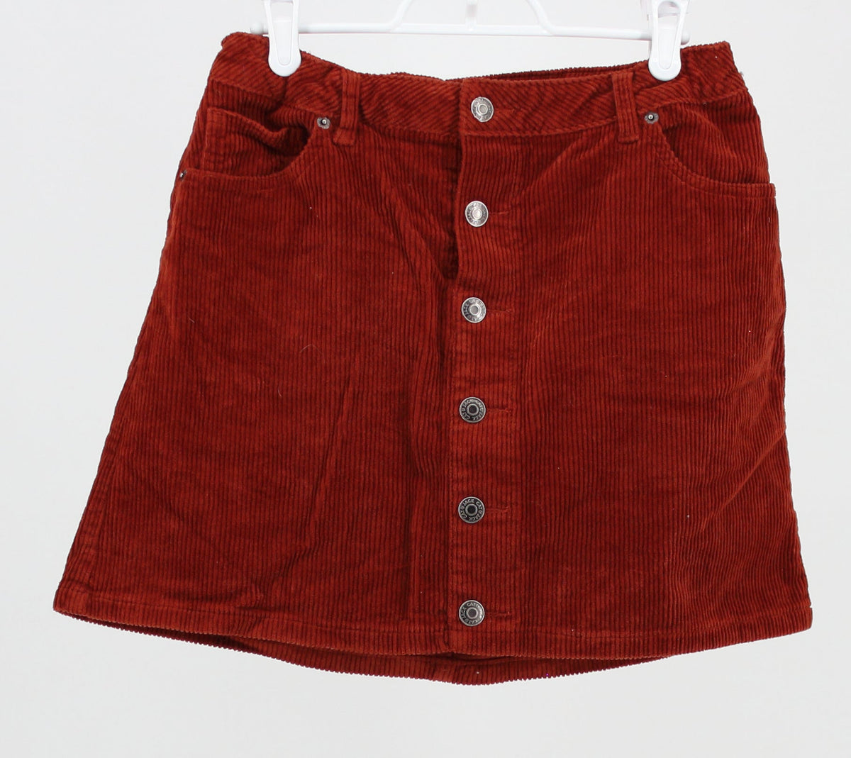 Cat & Jack Rust Corduroy Mini Skirt with Buttons