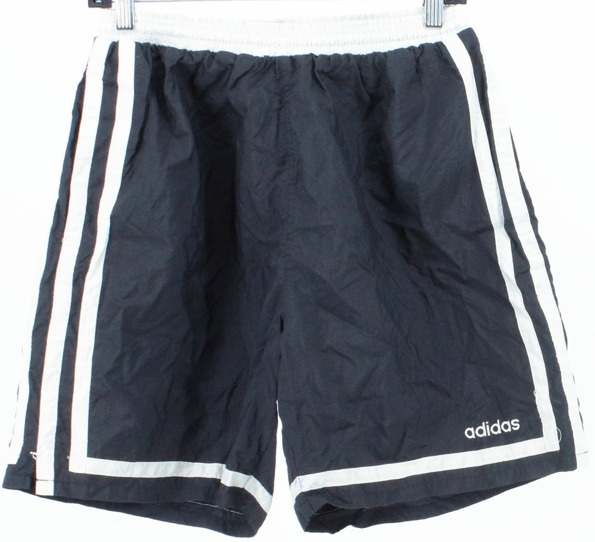 Adidas Black and Off White Nylon Shorts