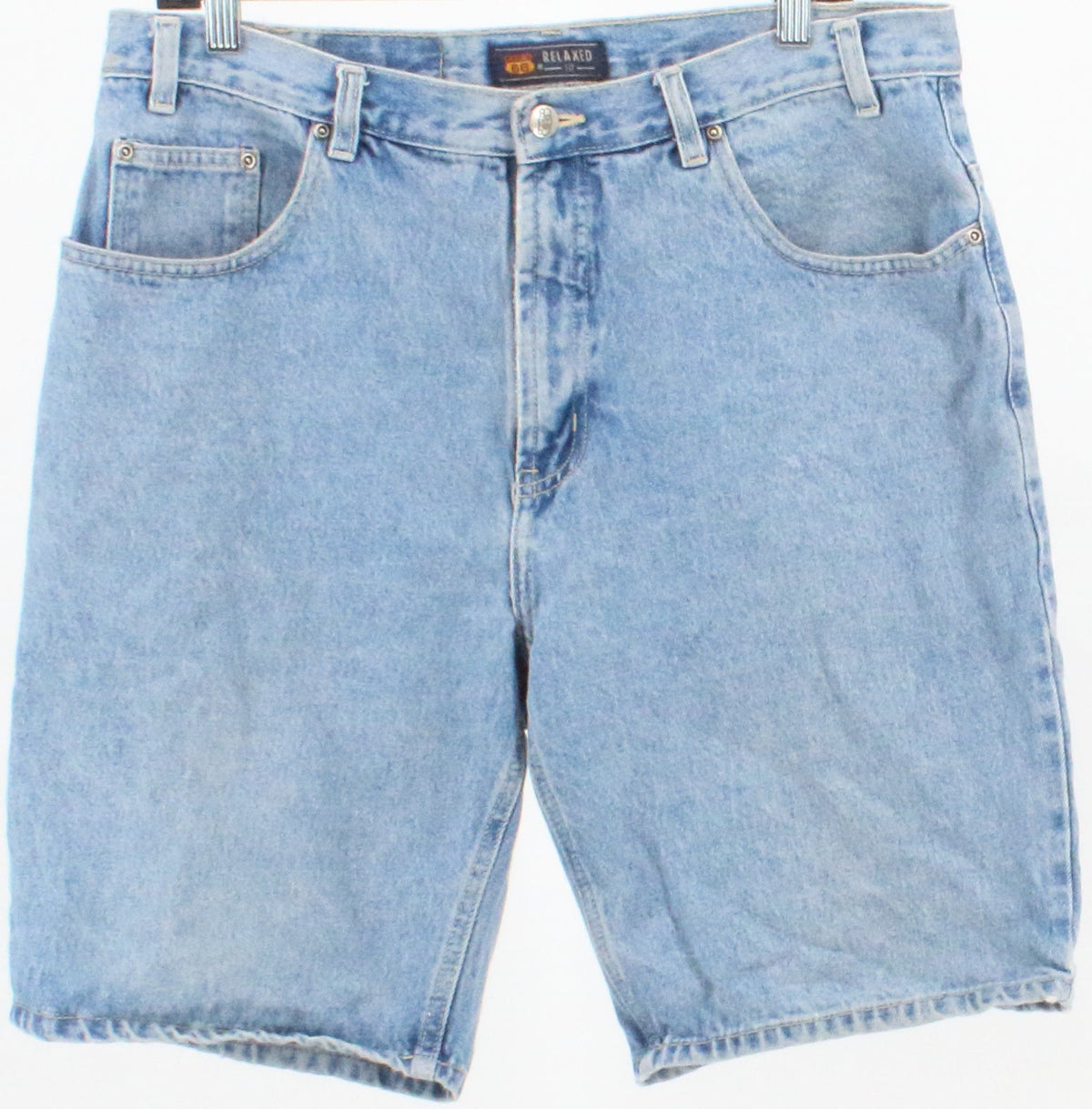 Route 66 Relaxed Fit Blue Wash Denim Shorts