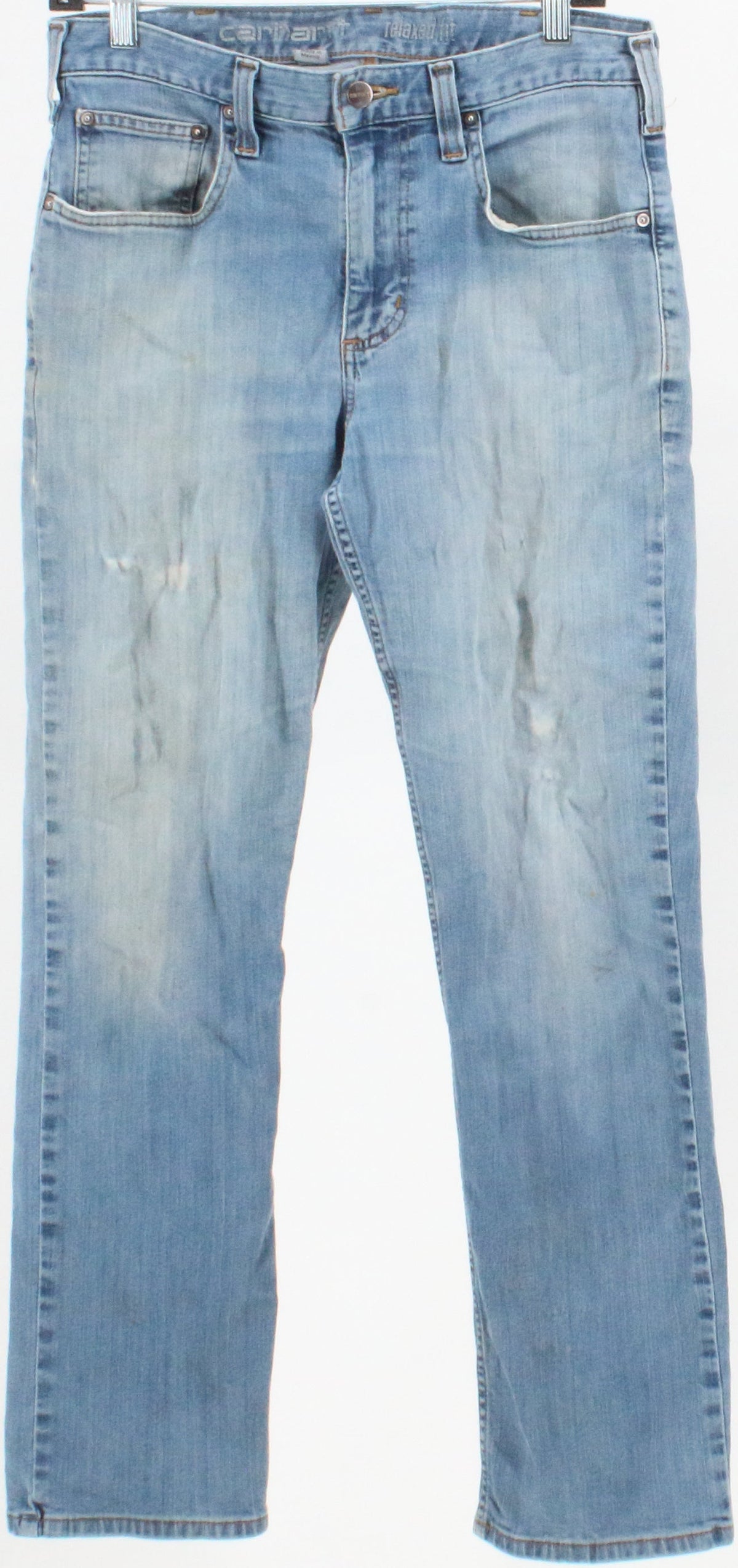 Carhartt Mid Blue Relaxed Fit Rugged Flex Denim Pants