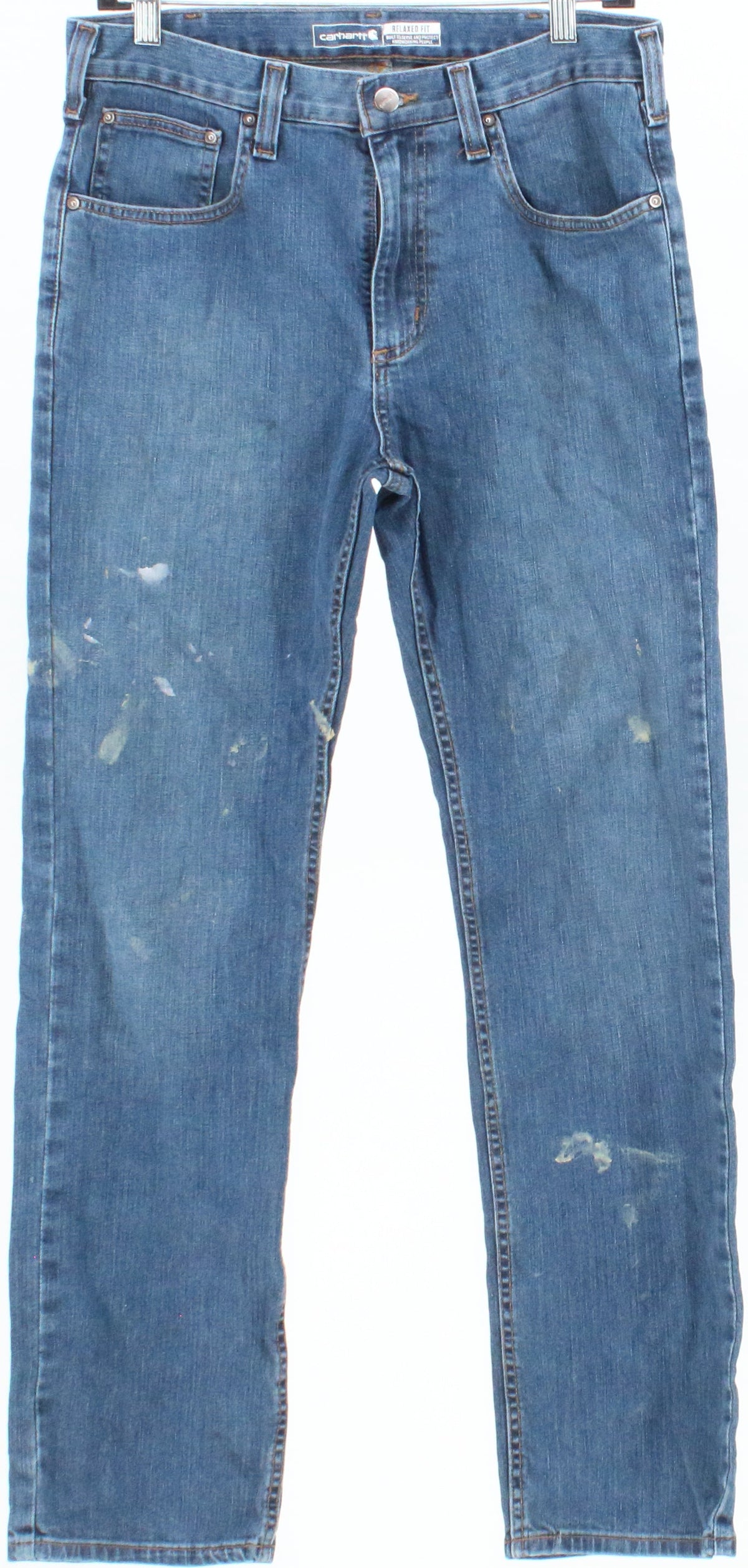 Carhartt Blue Relaxed Fit Rugged Flex 5-Pocket Denim Pants