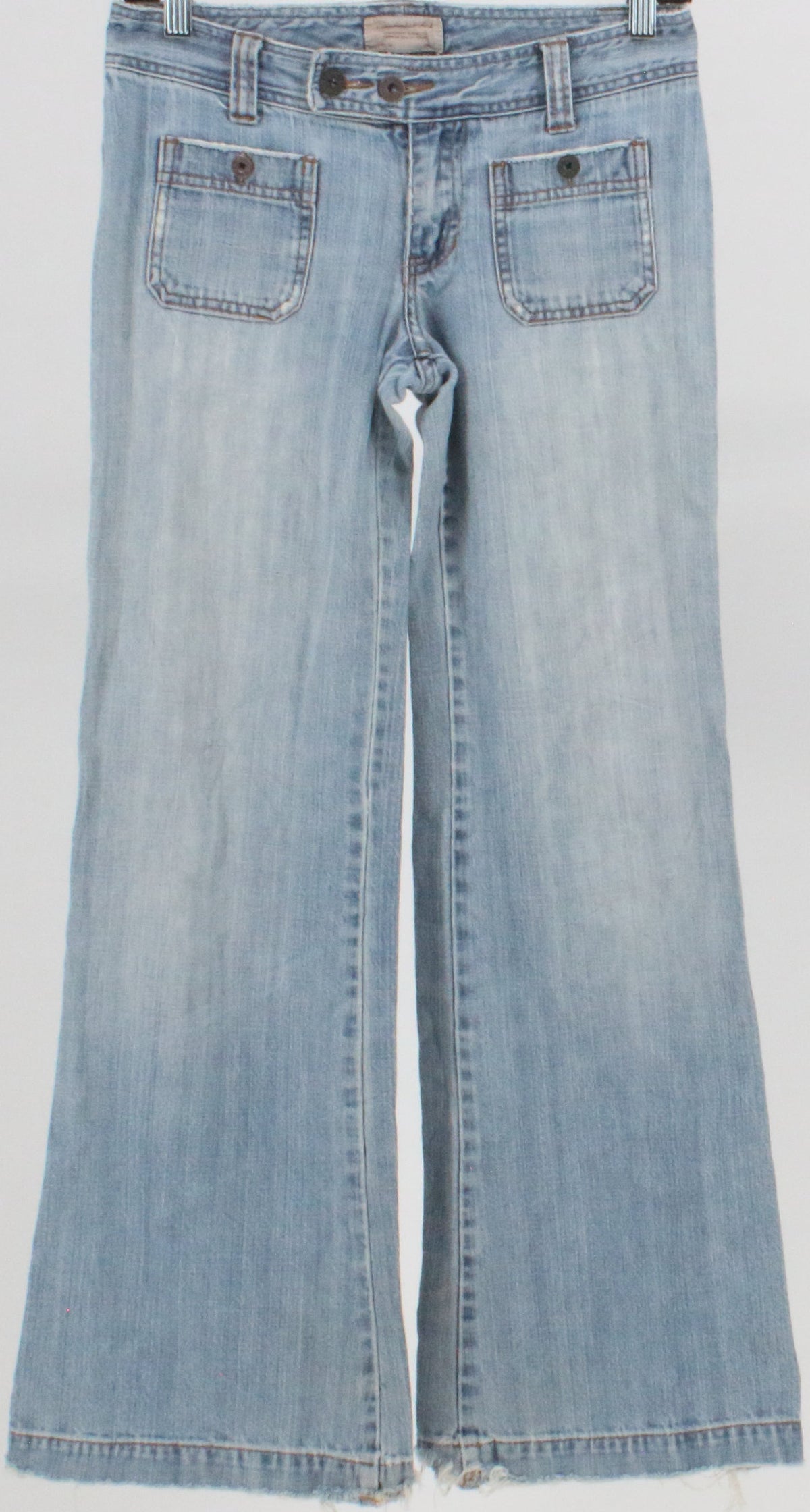 Abercrombie & Fitch Light Blue Pockets Flare Denim Pants