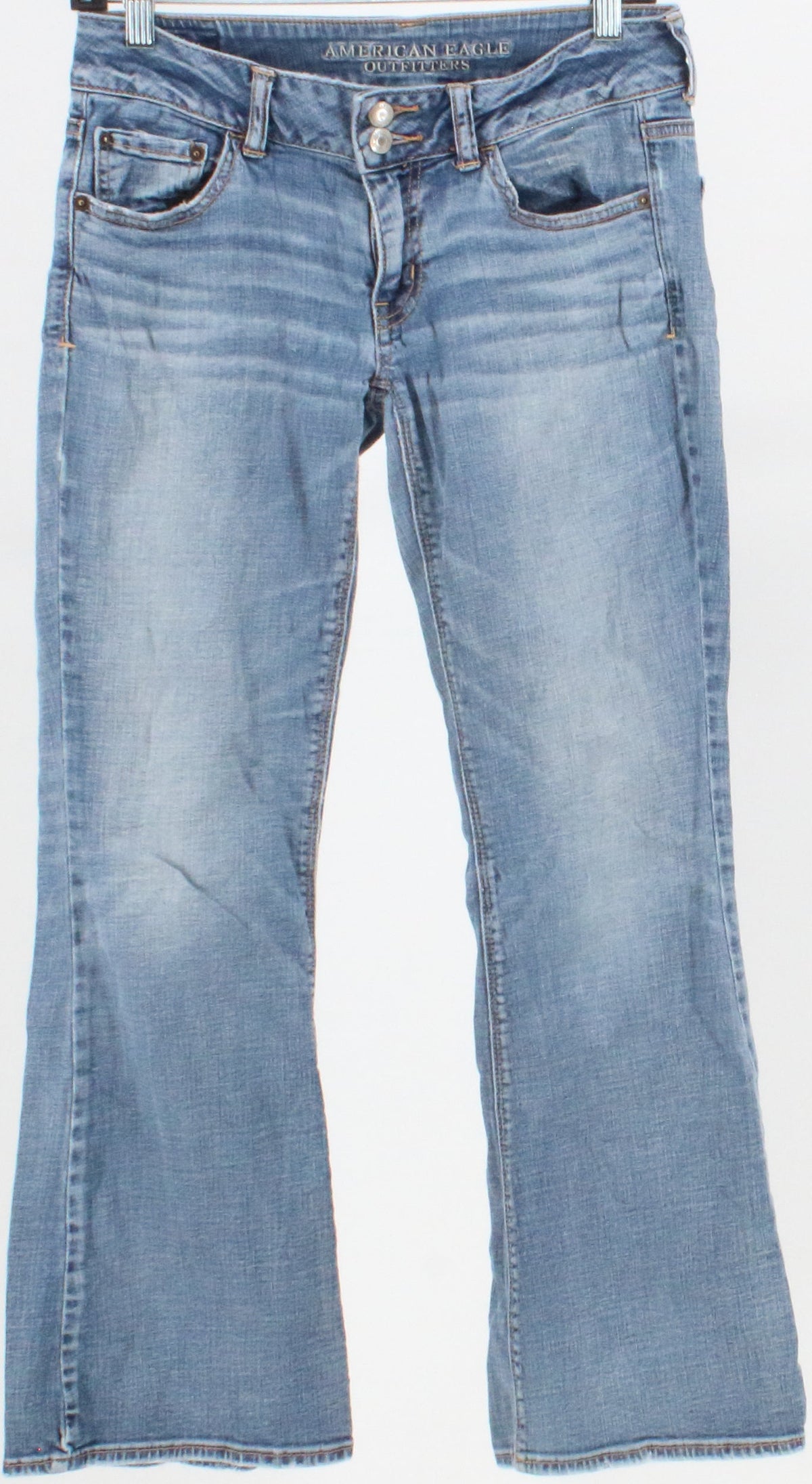 American Eagle Outfitters Super Stretch Blue Denim Flare Pants