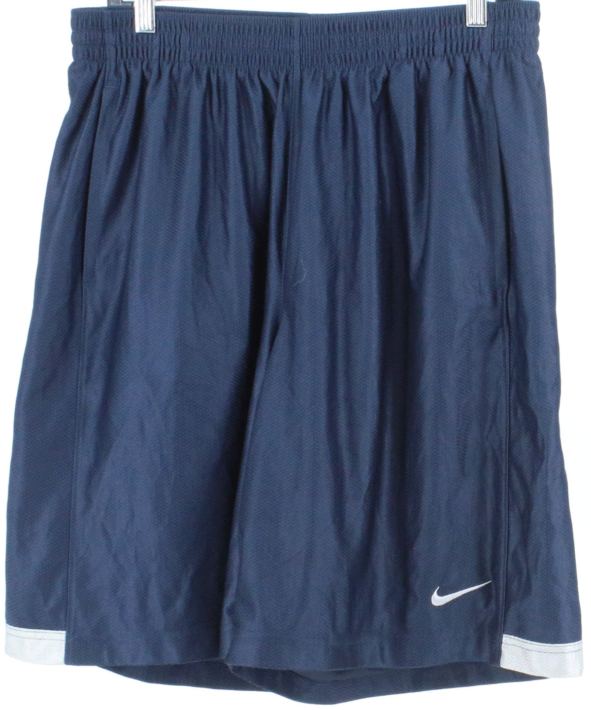 Nike Navy Blue and Grey Sports Shorts