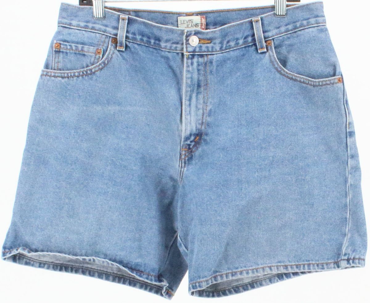 Levis Blue Wash Denim Shorts