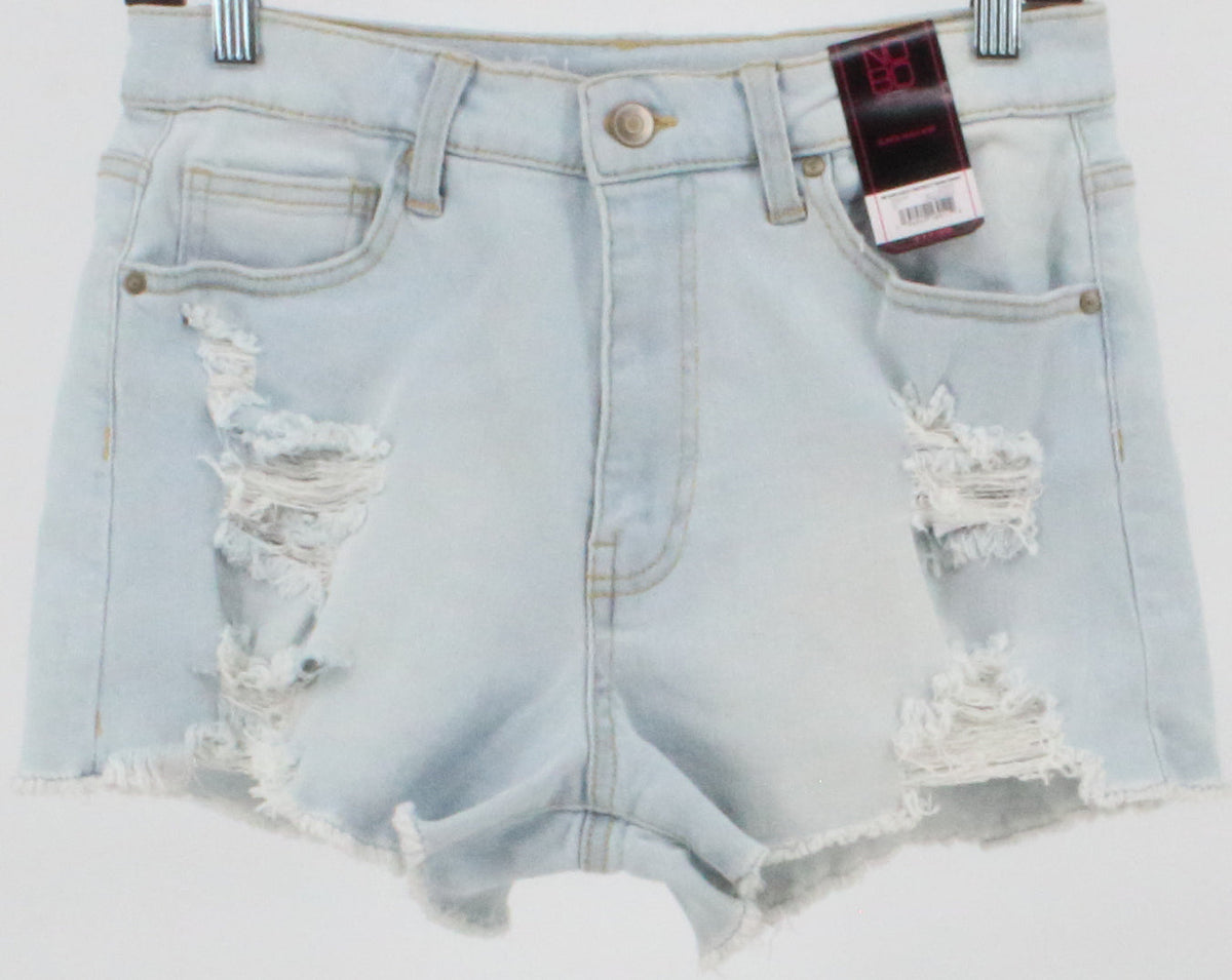 No Boundaries Light Blue Distressed Denim Shorts