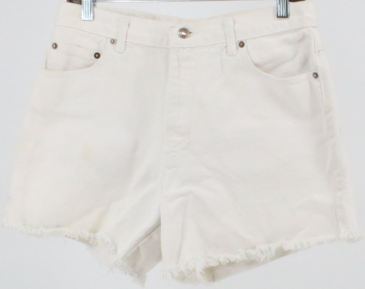 The London Jean White Shorts