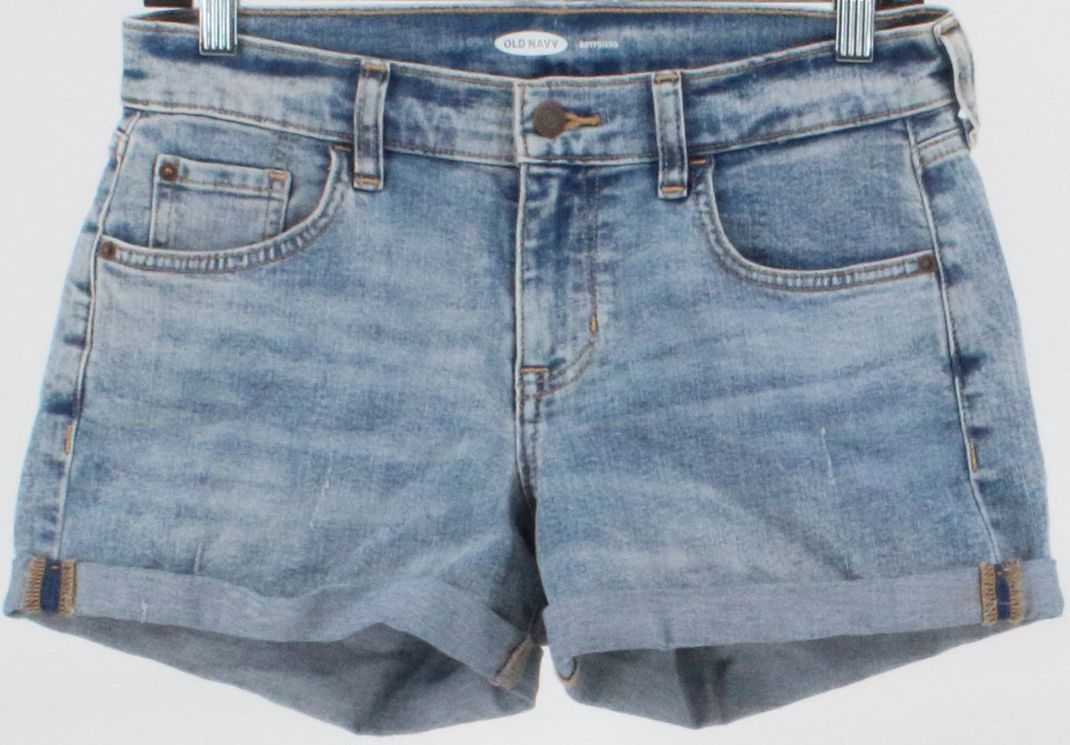 Old Navy Boyfriend Blue Wash Denim Shorts