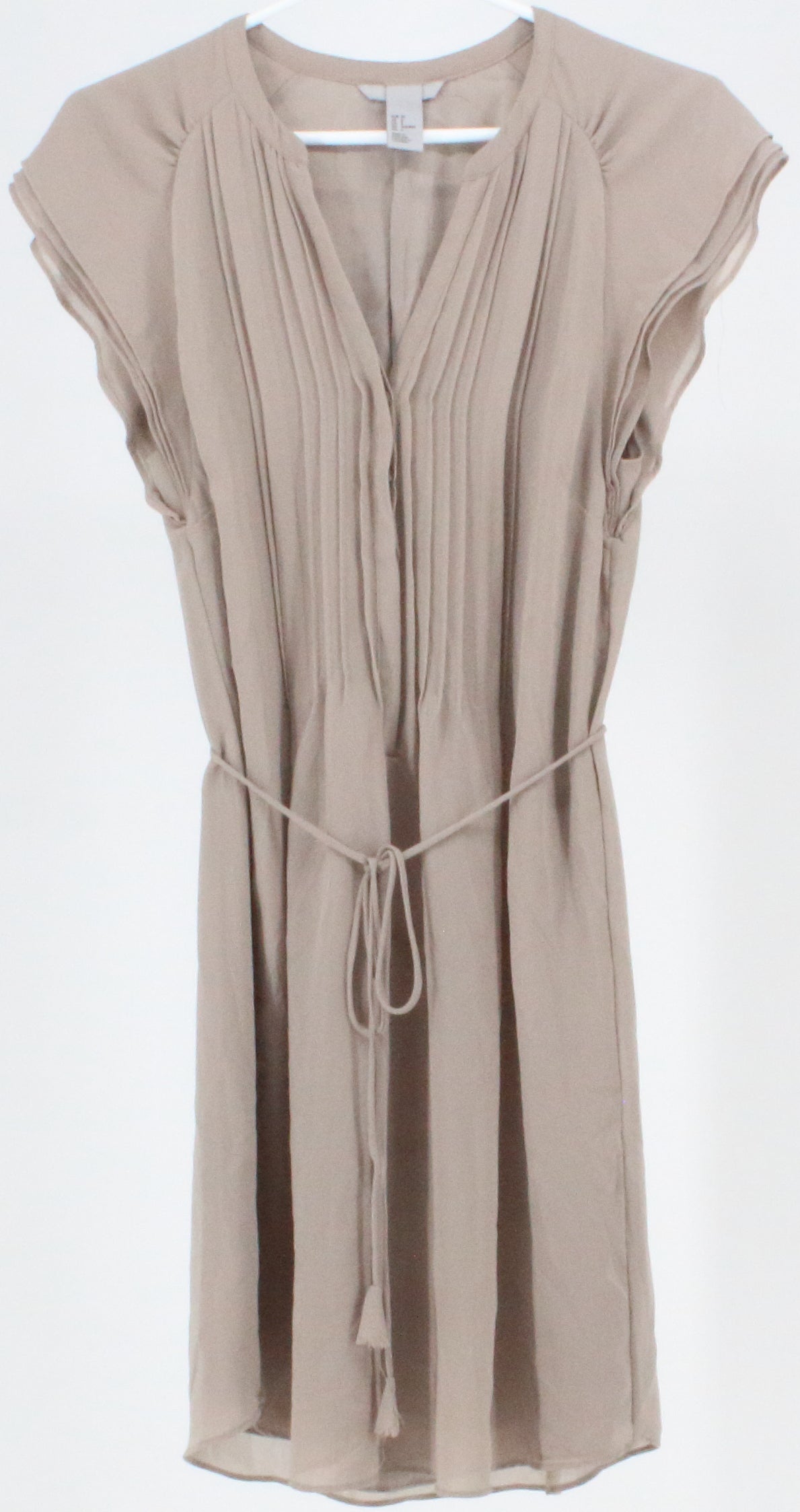 H&M Taupe Button-Up Dress