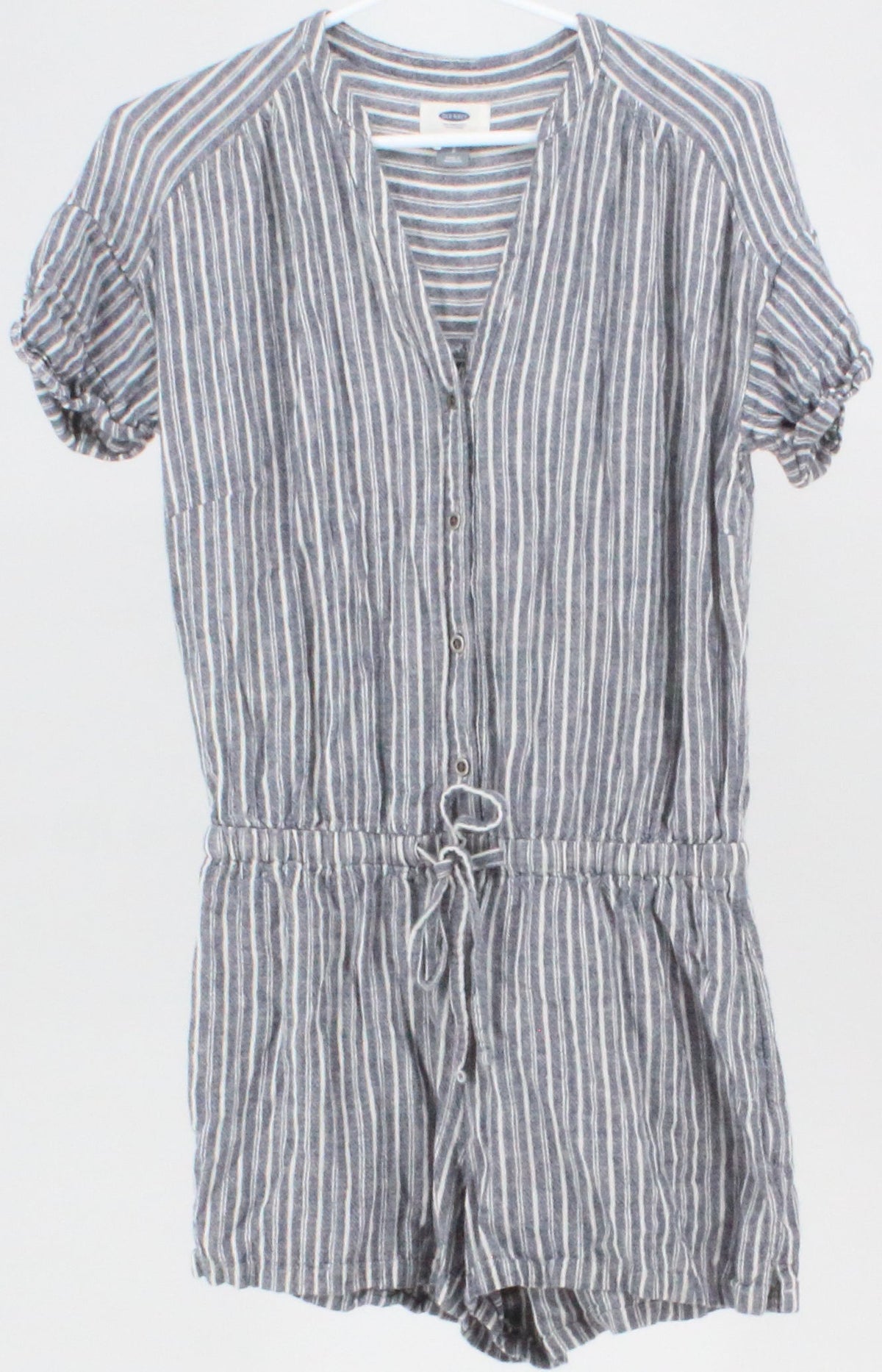 Old Navy Blue and White Striped Jumpsuit
