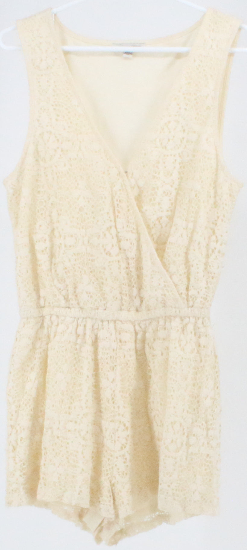 American Eagle Outfitters Light Beige Lace Jumpsuit