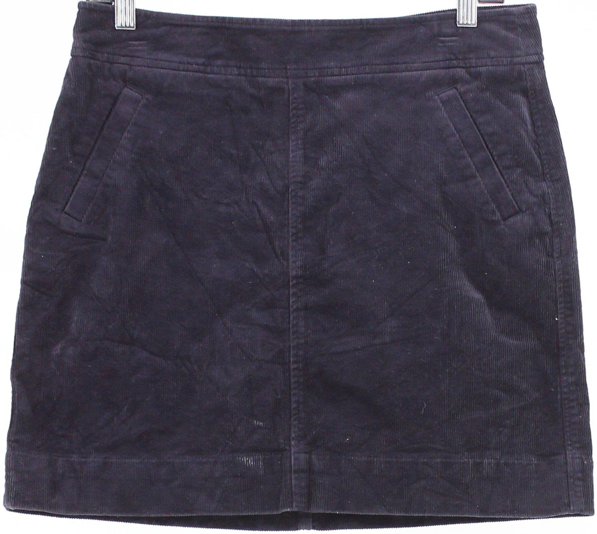 Ann Taylor Loft Navy Blue Corduroy Short Skirt