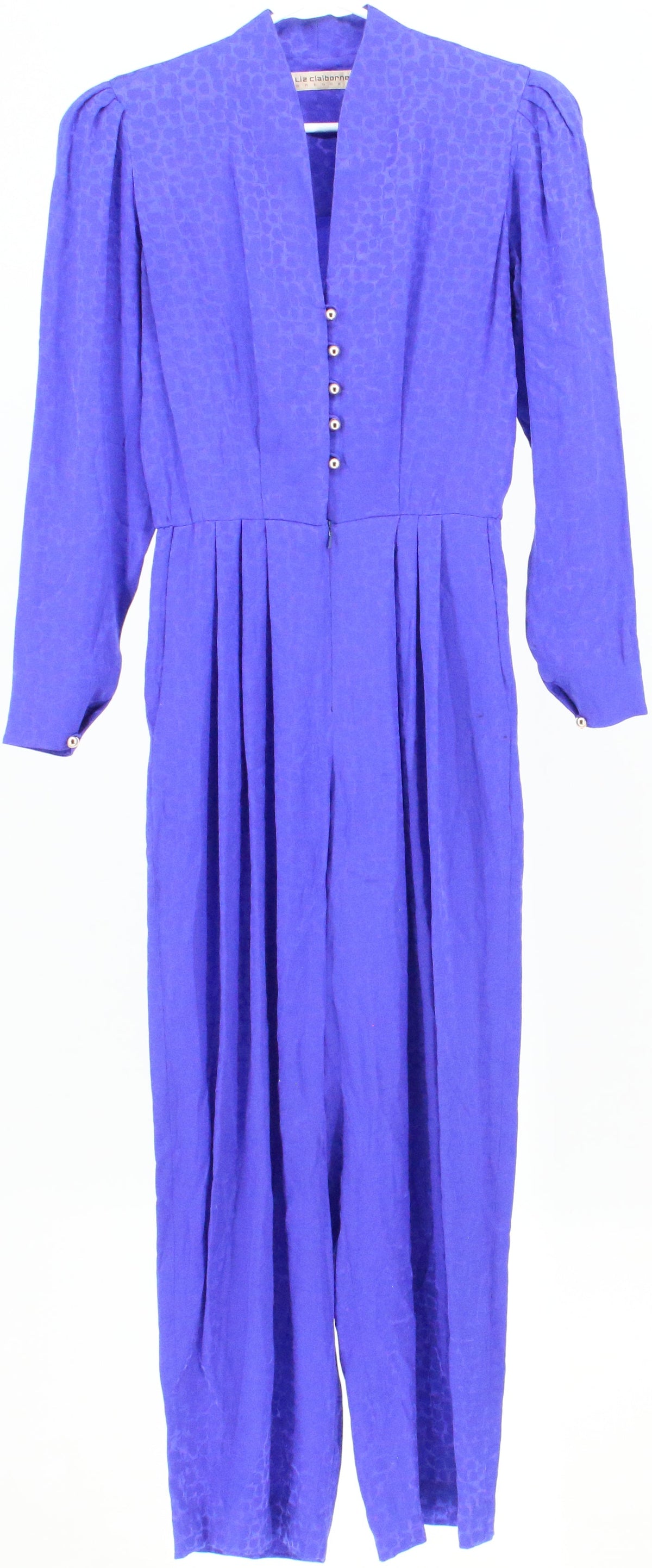 Liz Claiborne Blue Silk Jumpsuit