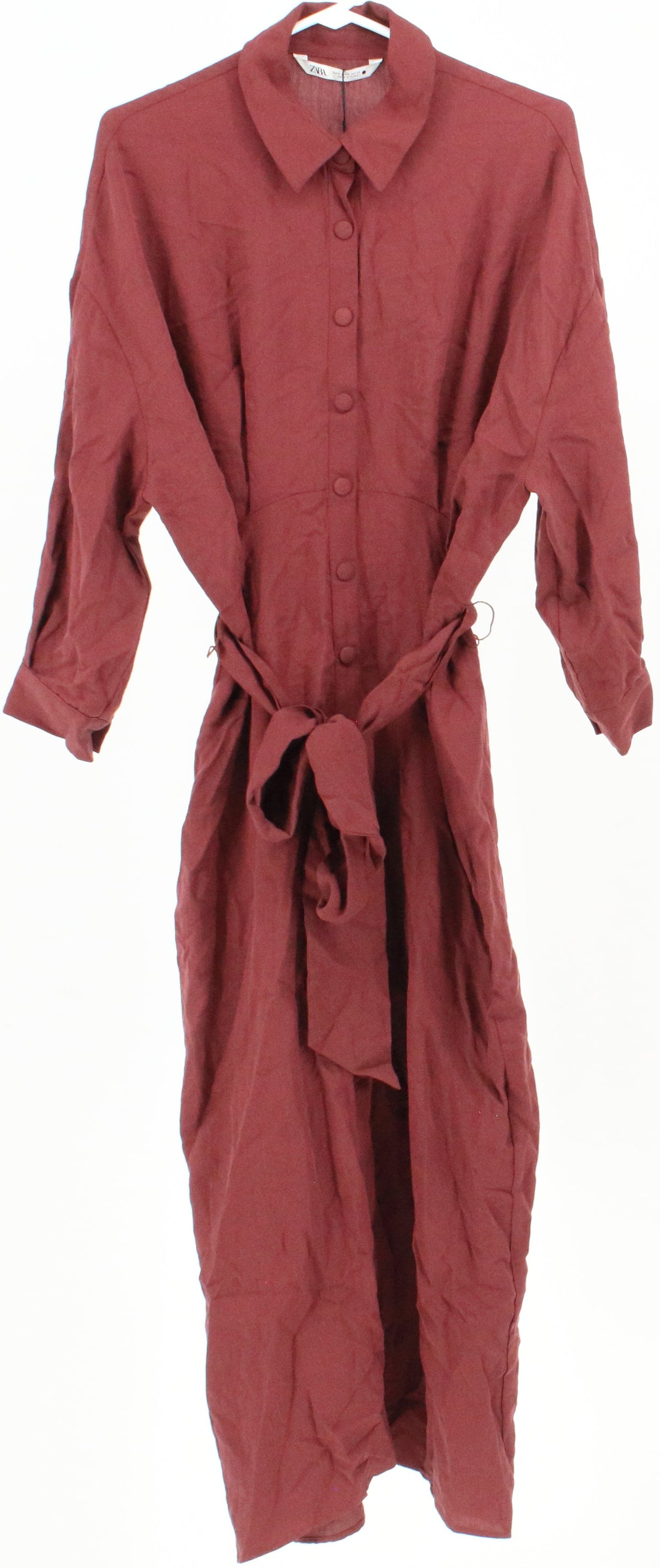 Zara Burgundy Long Dress