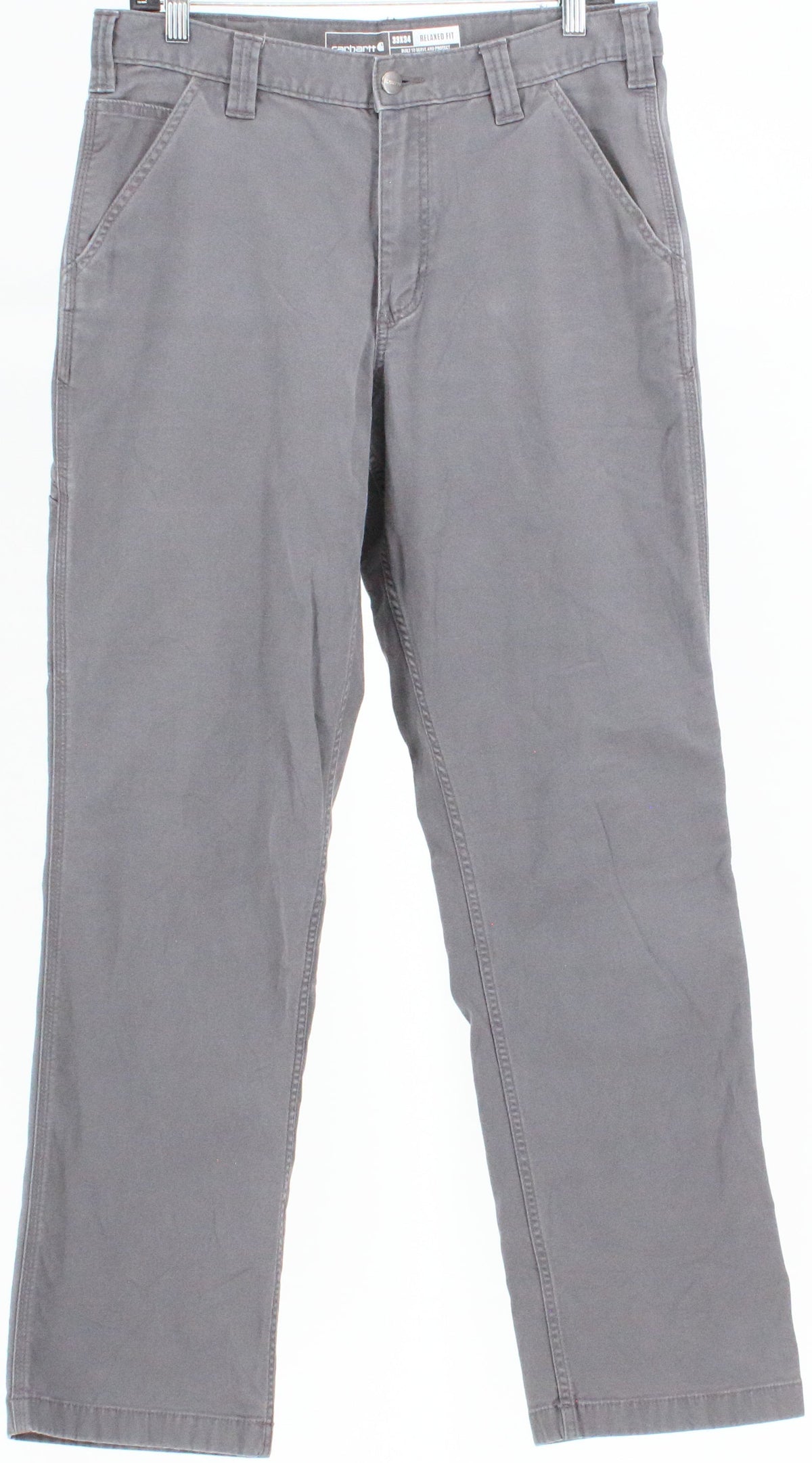 Carhartt Rugged Flex Relaxed Fit Dark Grey Canvas Work Pants