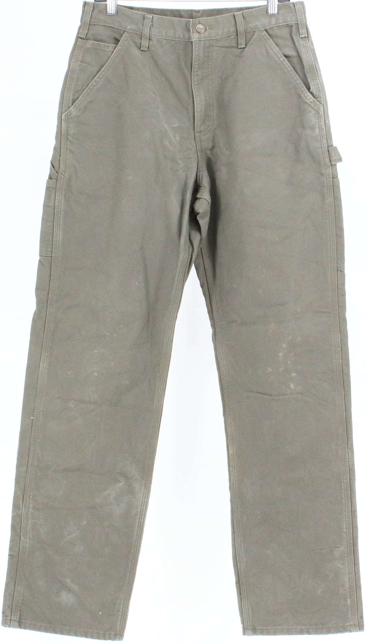 Carhartt B111 MOS Green Original Fit Plaid Lined Cargo Pants