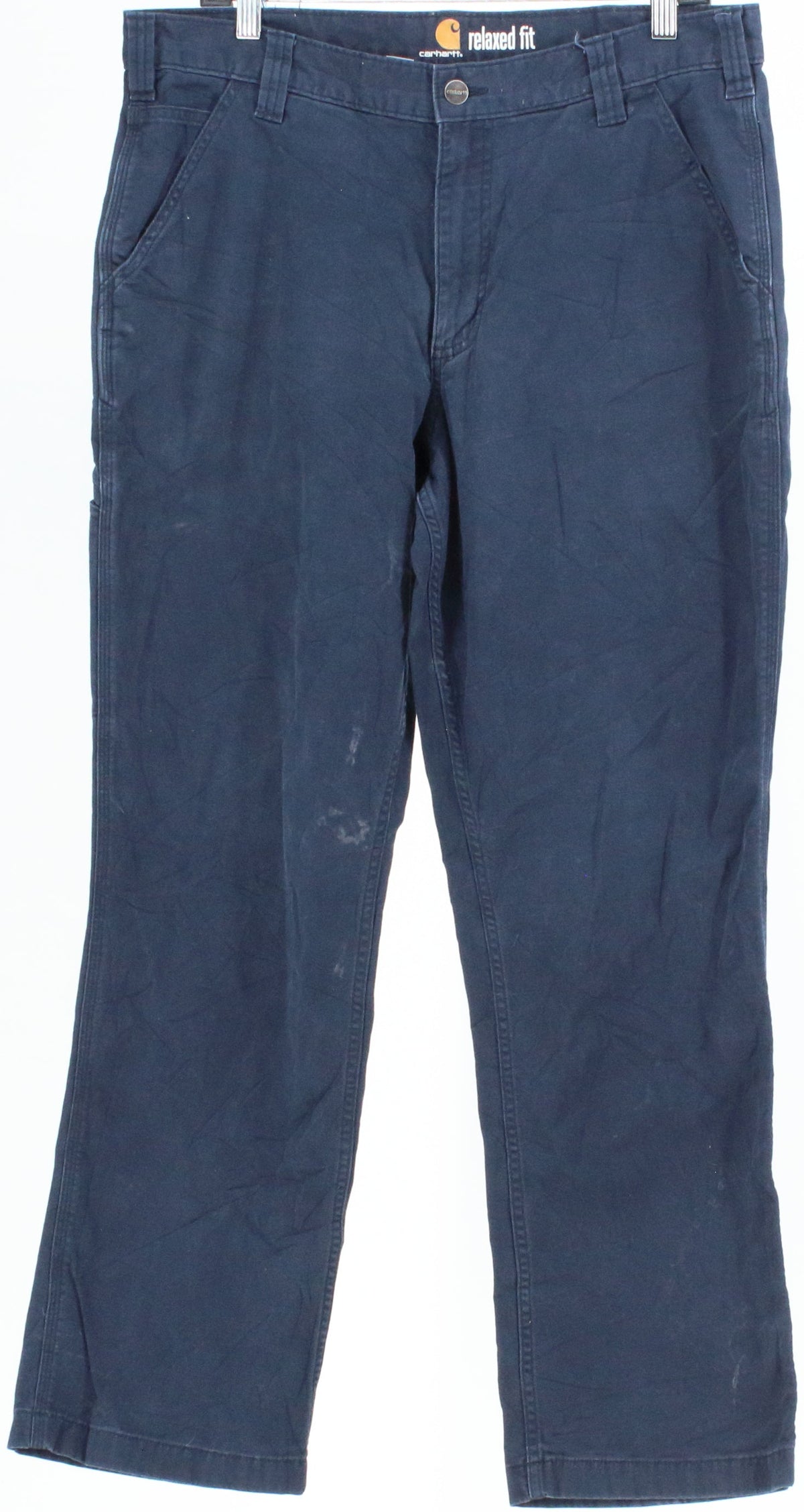 Carhartt Navy Blue Relaxed Fit Right Back Pocket Pants