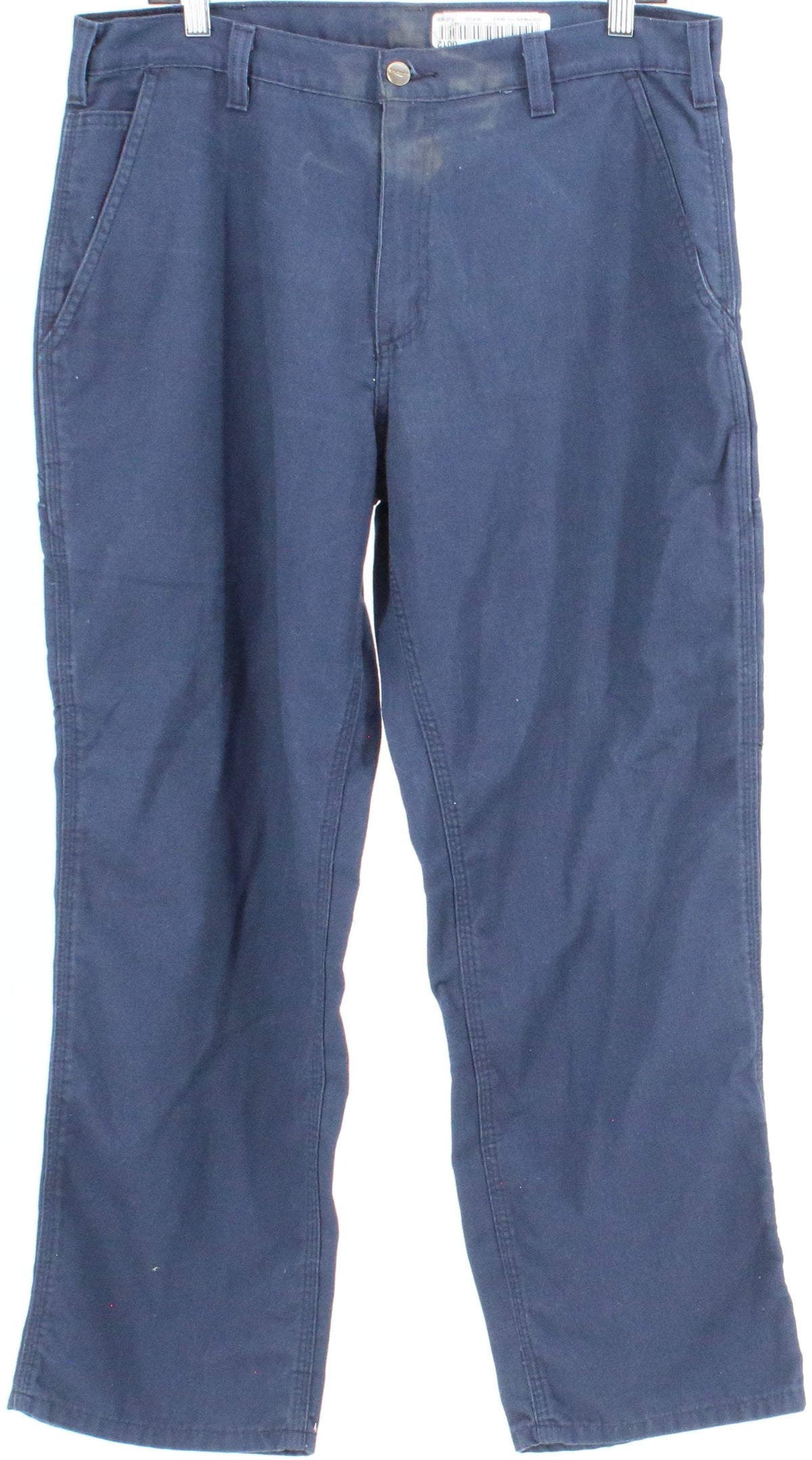 Carhartt Navy Blue Back Sides Pockets Pants