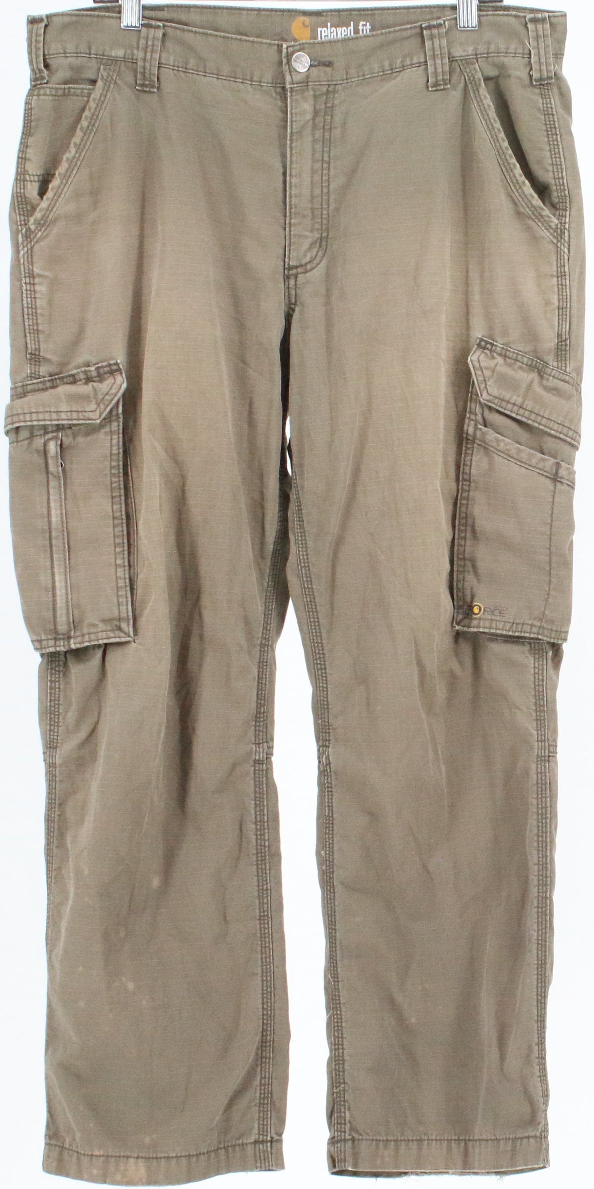 Carhartt Military Green Relaxed Fit Rugged Flex Duck Utility Work Pants