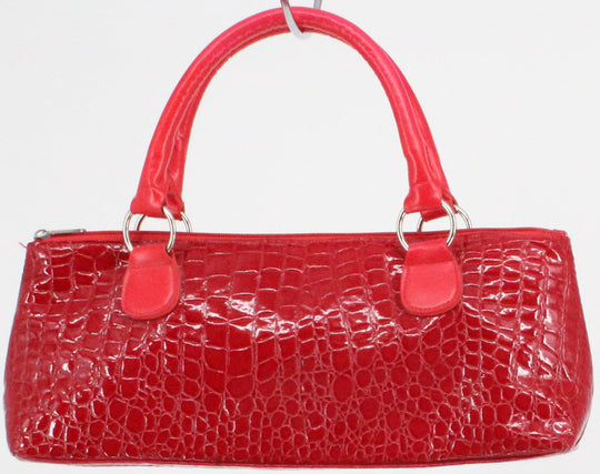 Red Croco Small Purse