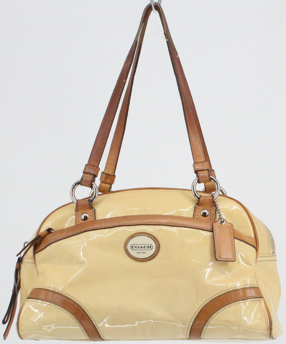 Coach Beige Varnish Shoulder Bag