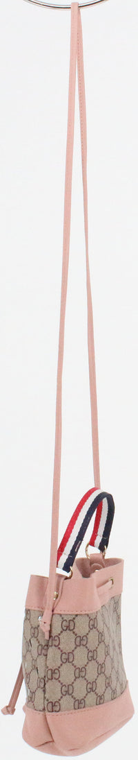 Load image into Gallery viewer, Gucci Inspired Pink Mini Bucket Bag
