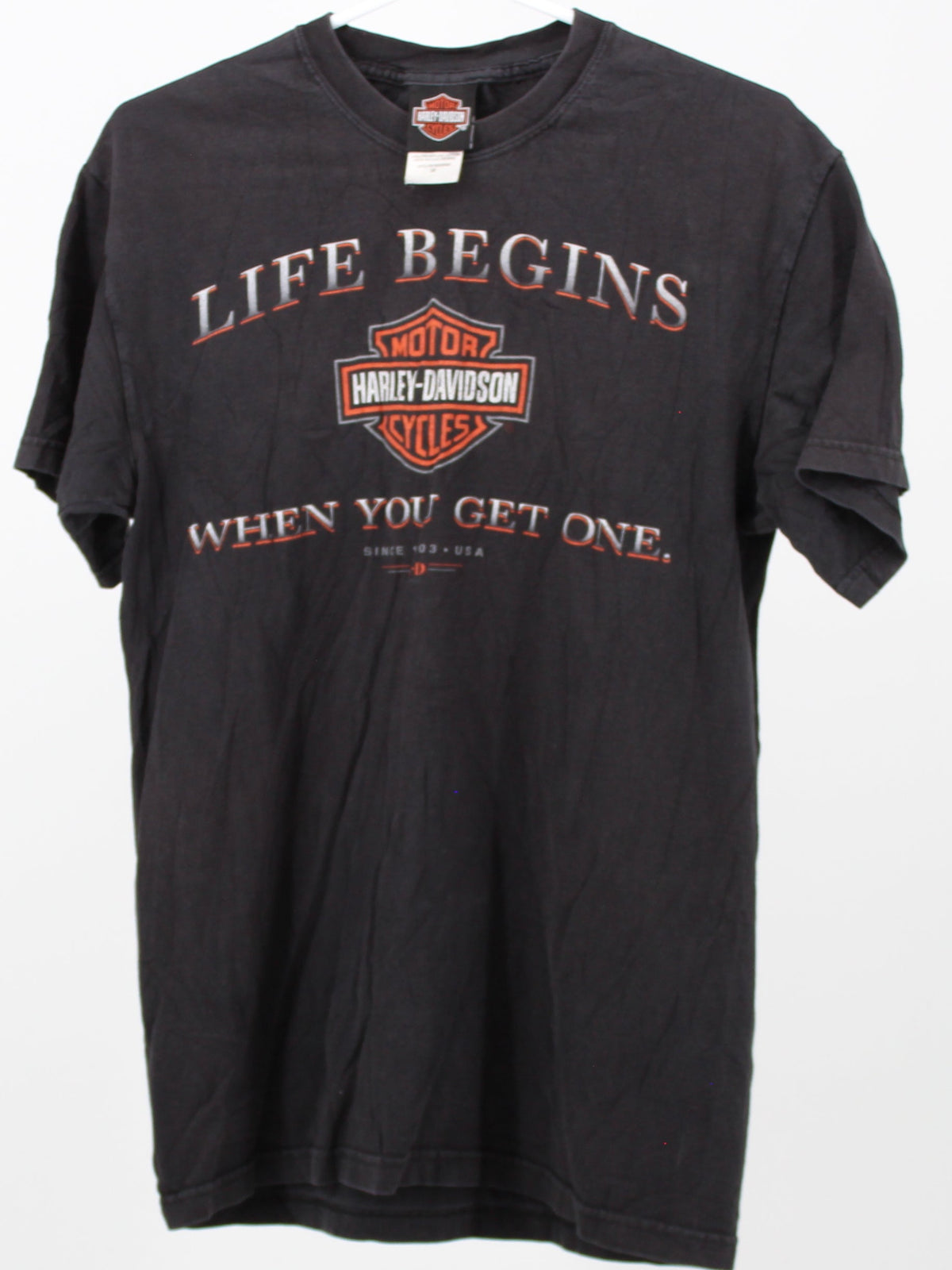 Harley Davidson "Life begins when you get one"