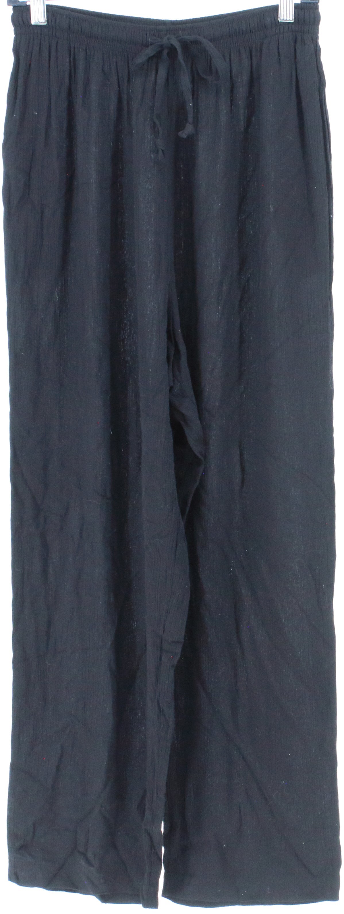 Sag Harbor Black Textured Pants