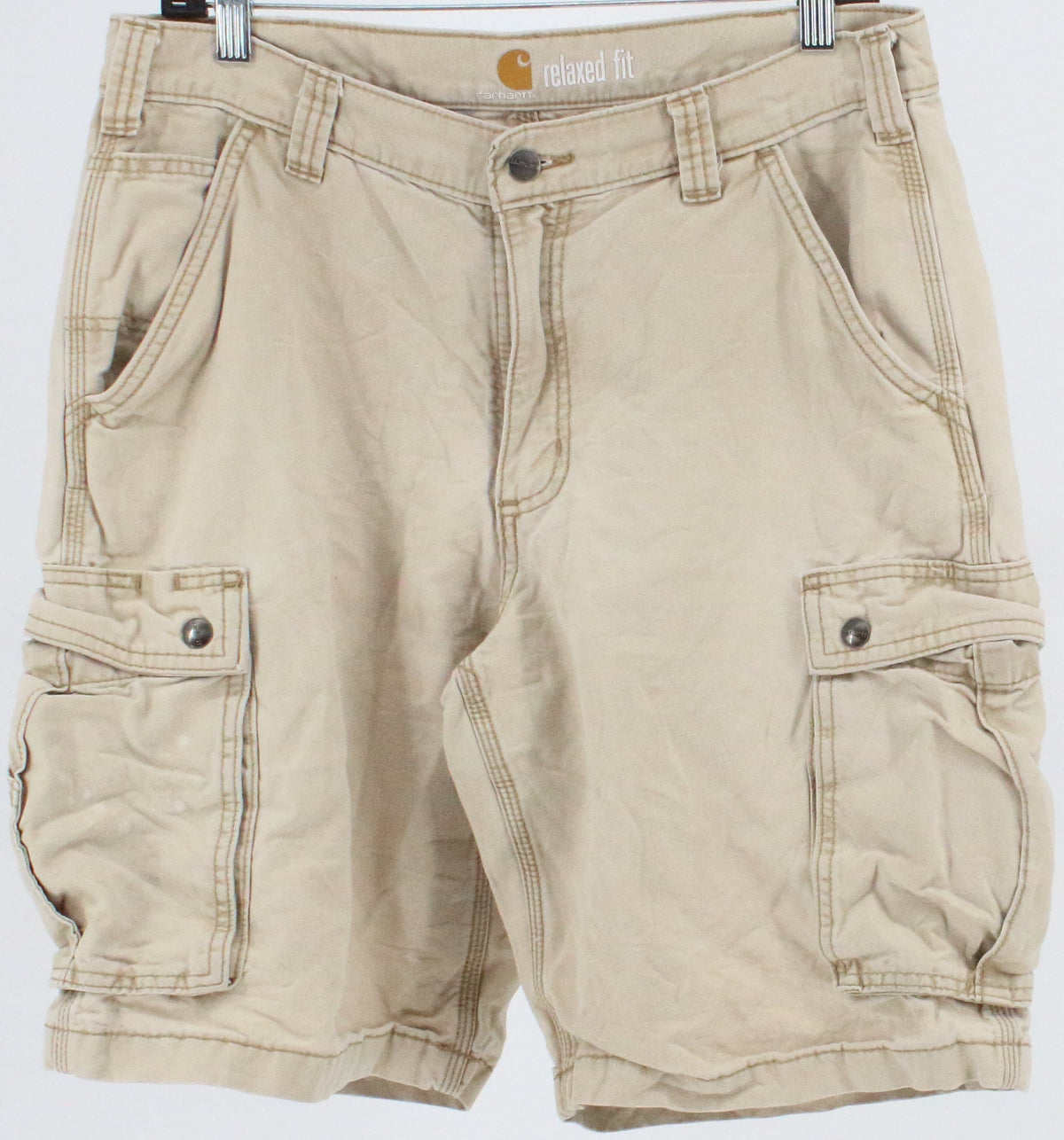 Carhartt Beige Ralaxed Fit Cargo Shorts