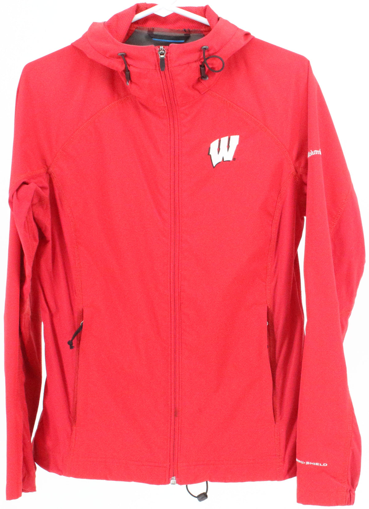 Columbia Wisconsin Red Hooded Women's Jacket