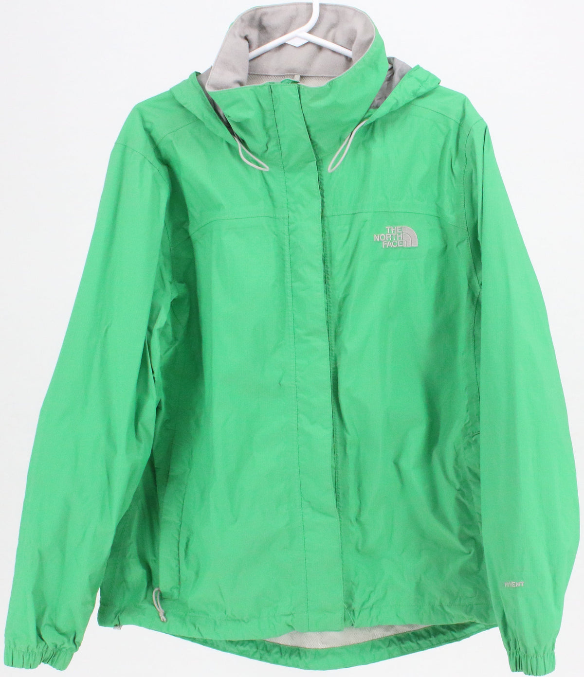 The North Face HyVent Green Hooded Women's Jacket