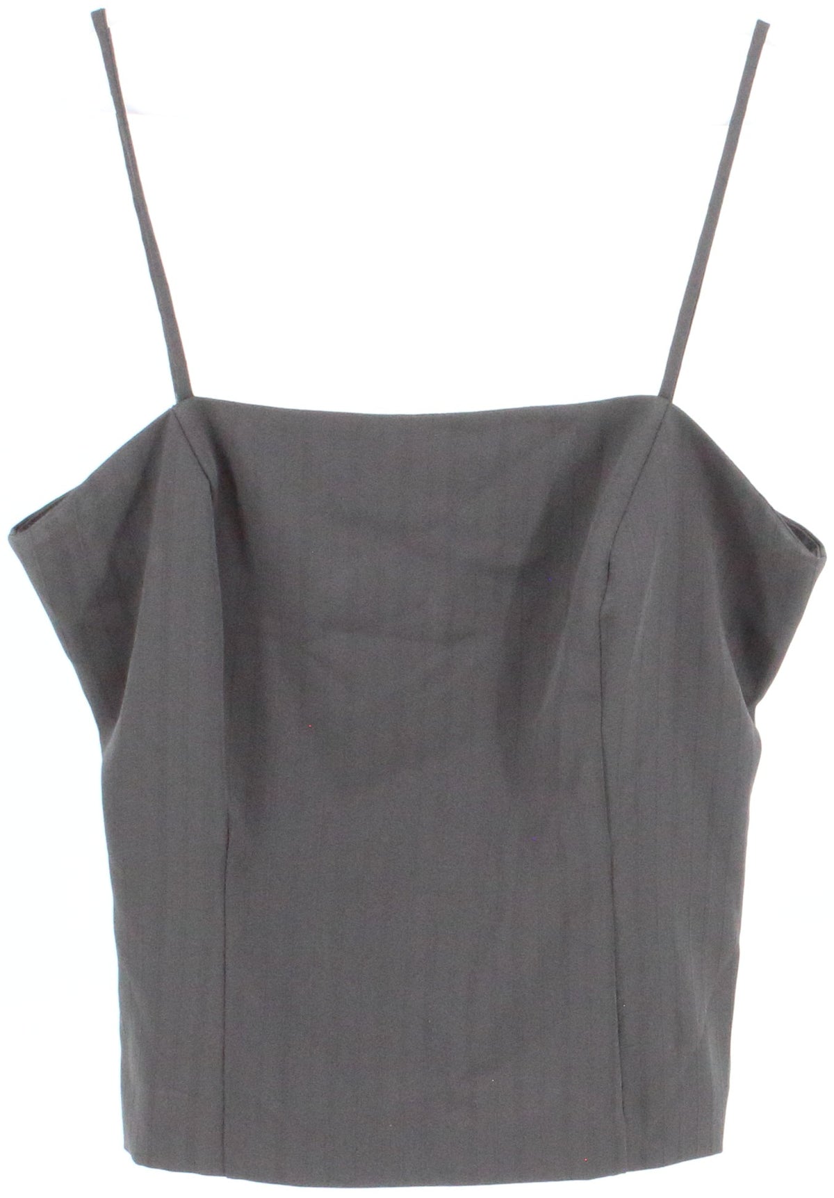 Dark Grey Cropped Tank Top