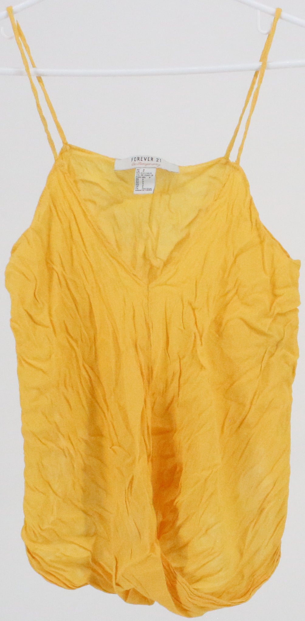 Forever 21 Contemporary Yellow Tank Top