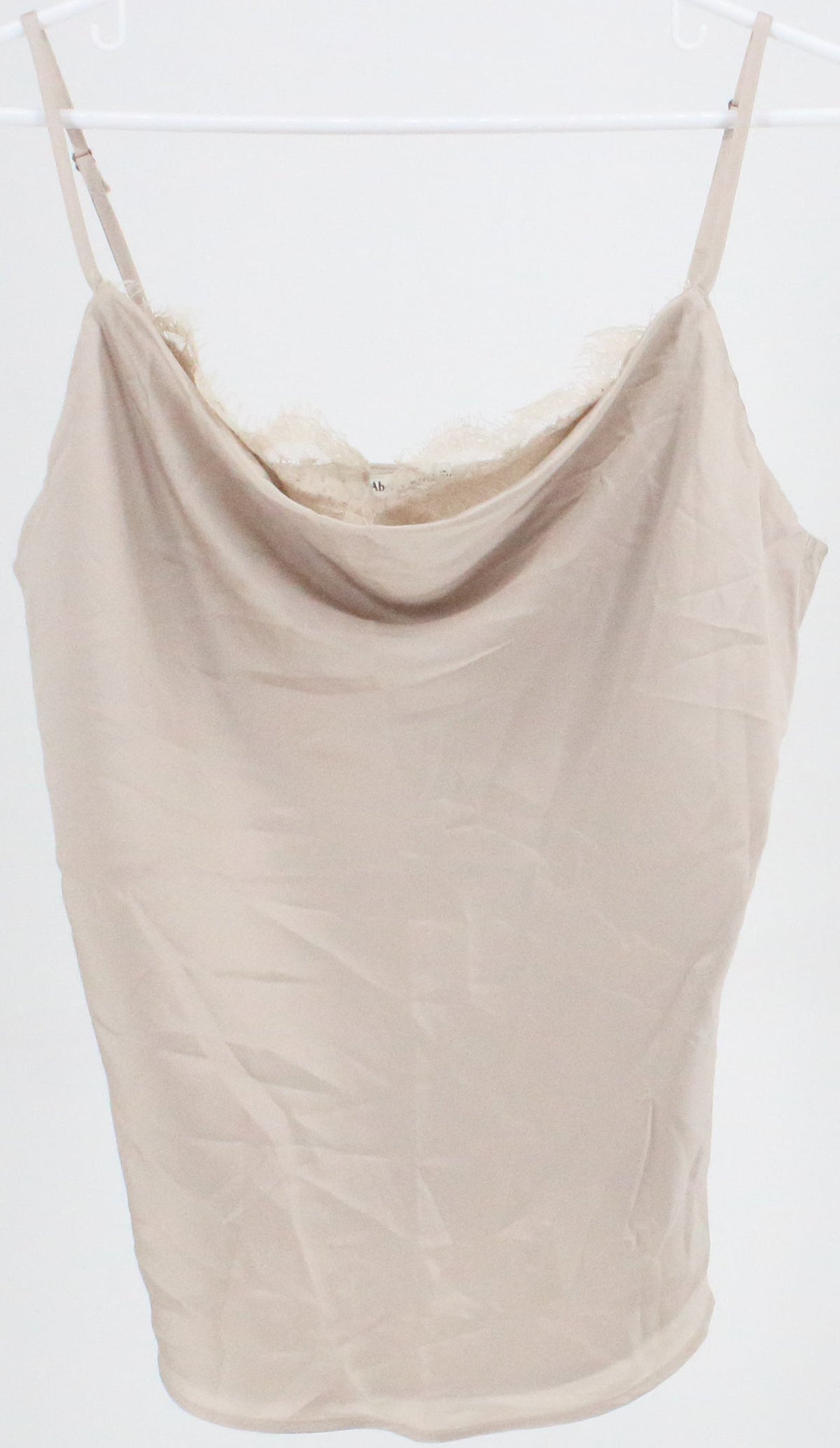 Abercrombie & Fitch Beige Satin Tank Top