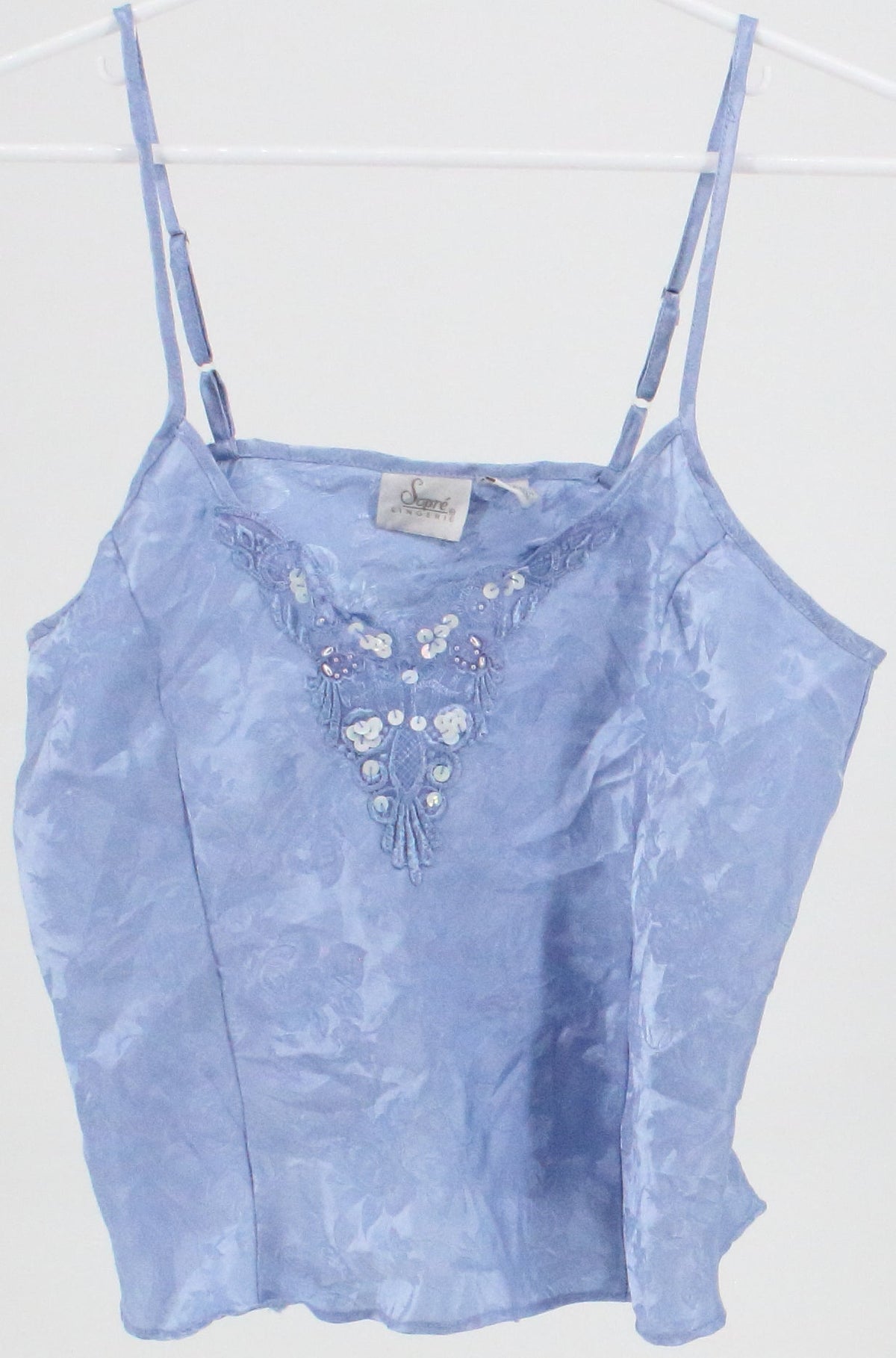 Sopre Lingerie Embroidered Blue Camisole