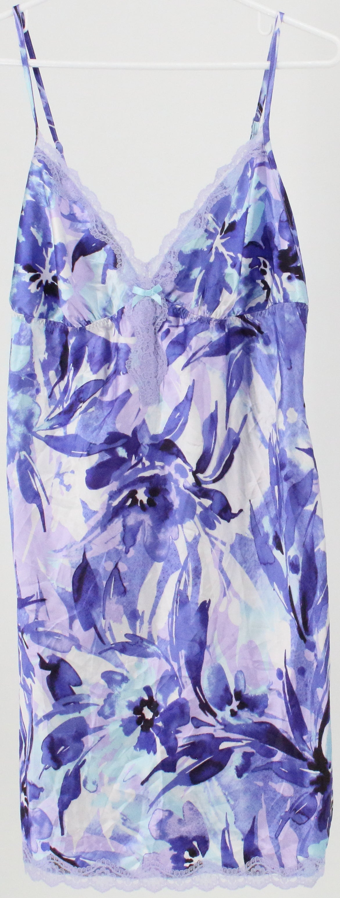 Apt.9 Intimates Purple and White Print Slip Dress