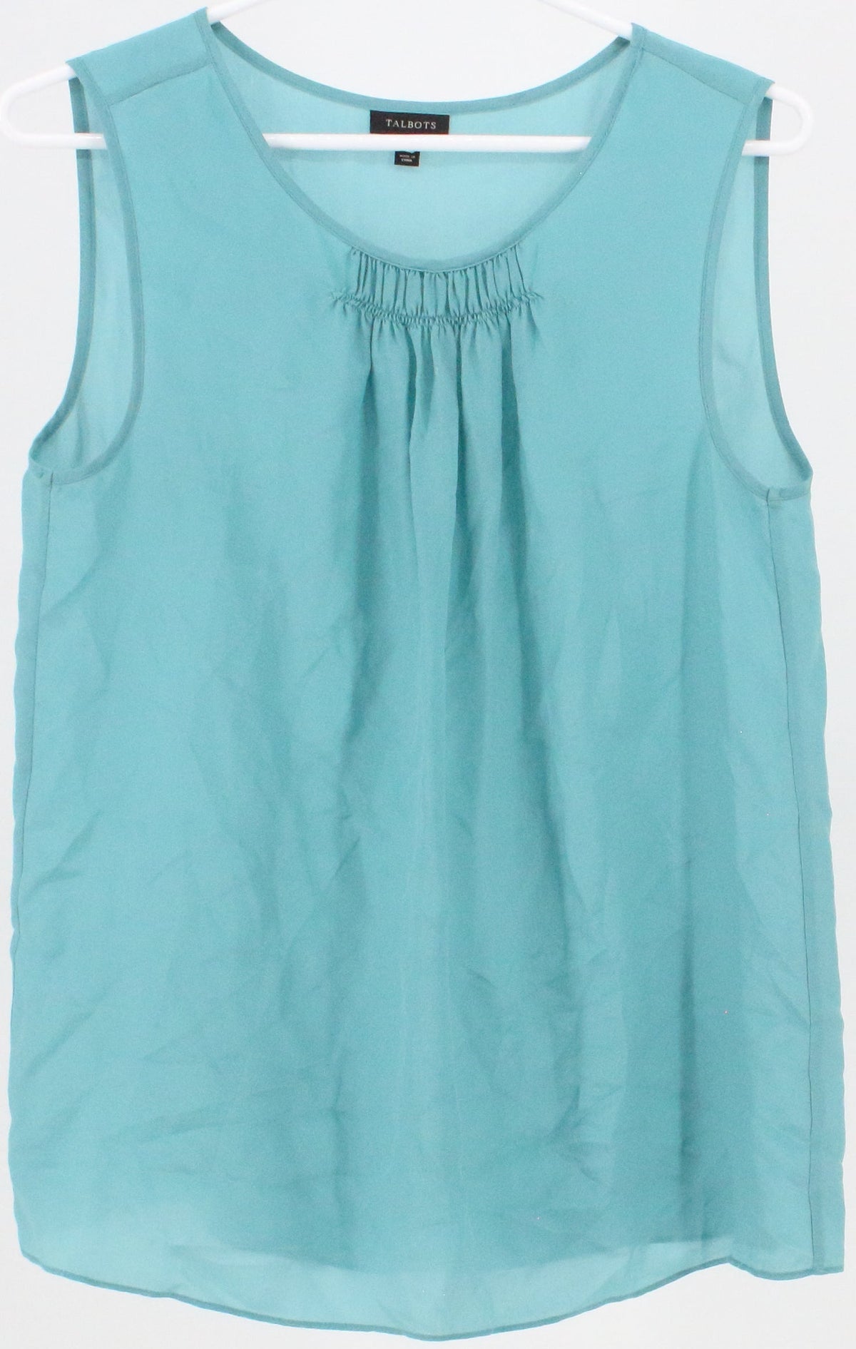 Talbots Light Blue Silk Tank Top