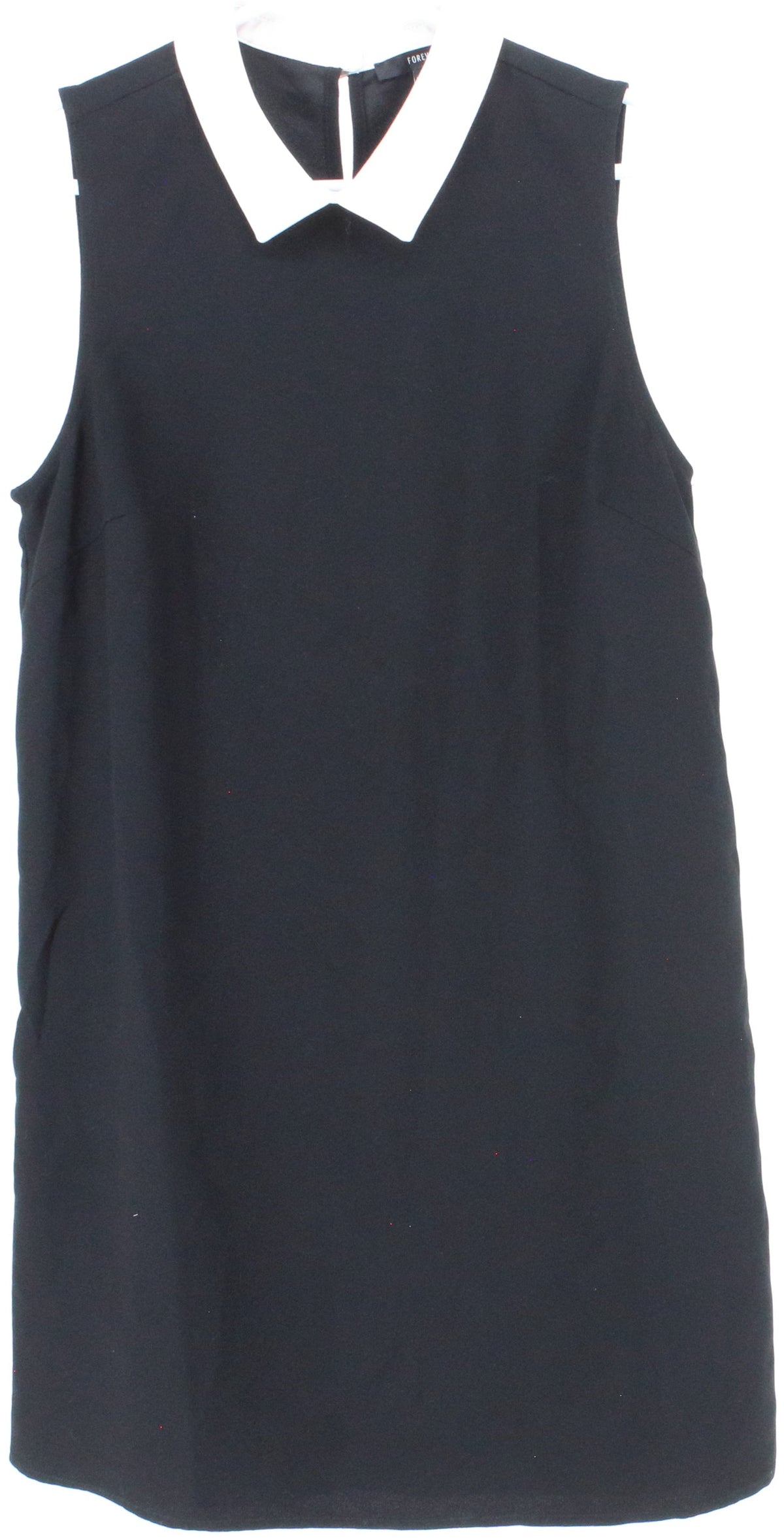 Forever 21 Black Dress With White Collar