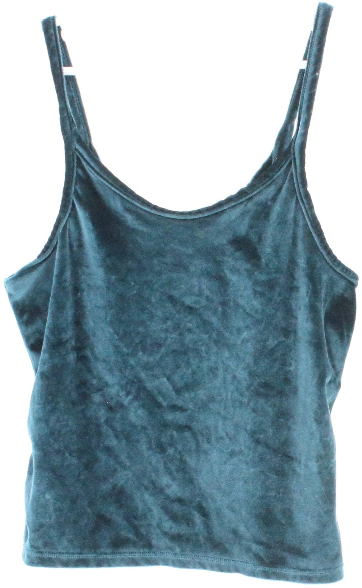 Dark Green Velvet Tank Top