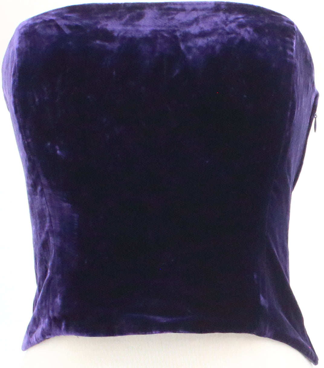 Lauren Ralph Lauren Purple Velvet Strapless Top