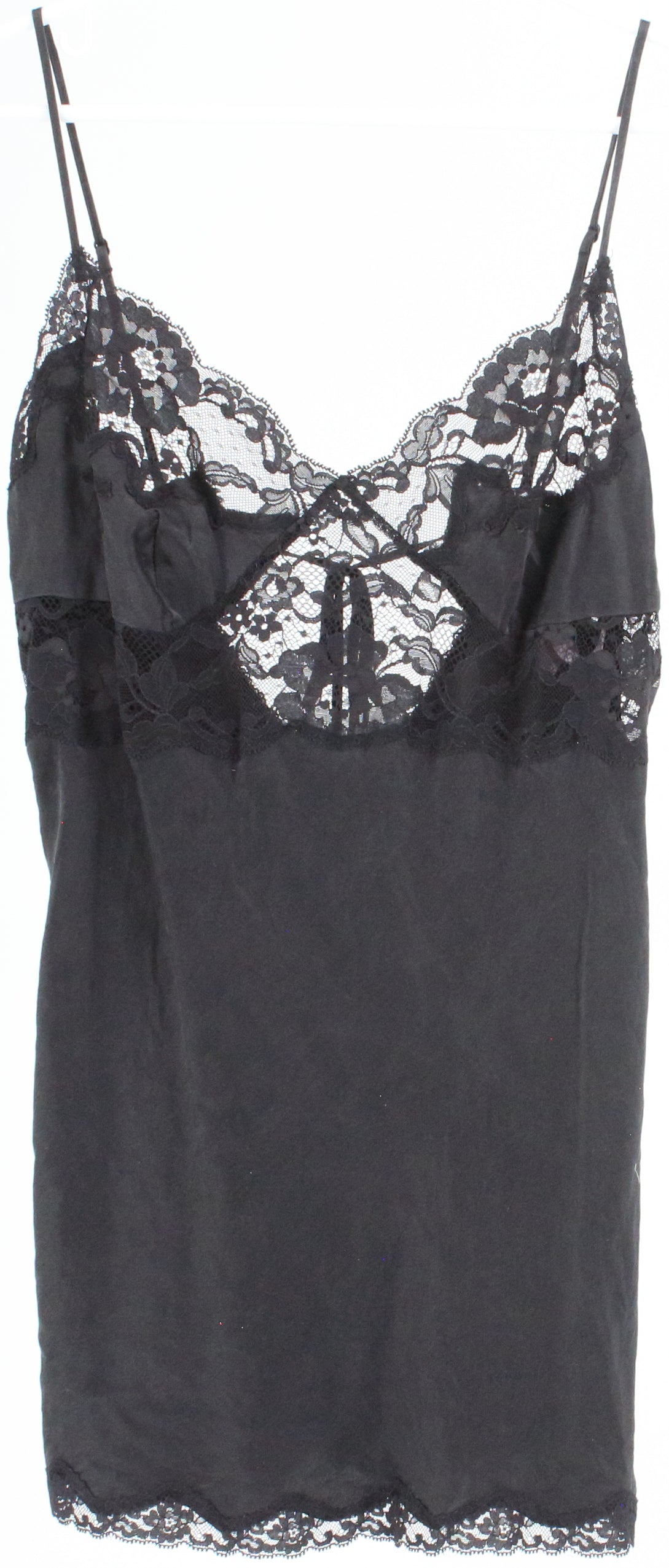 Victoria's Secret Black Silk Slip Dress